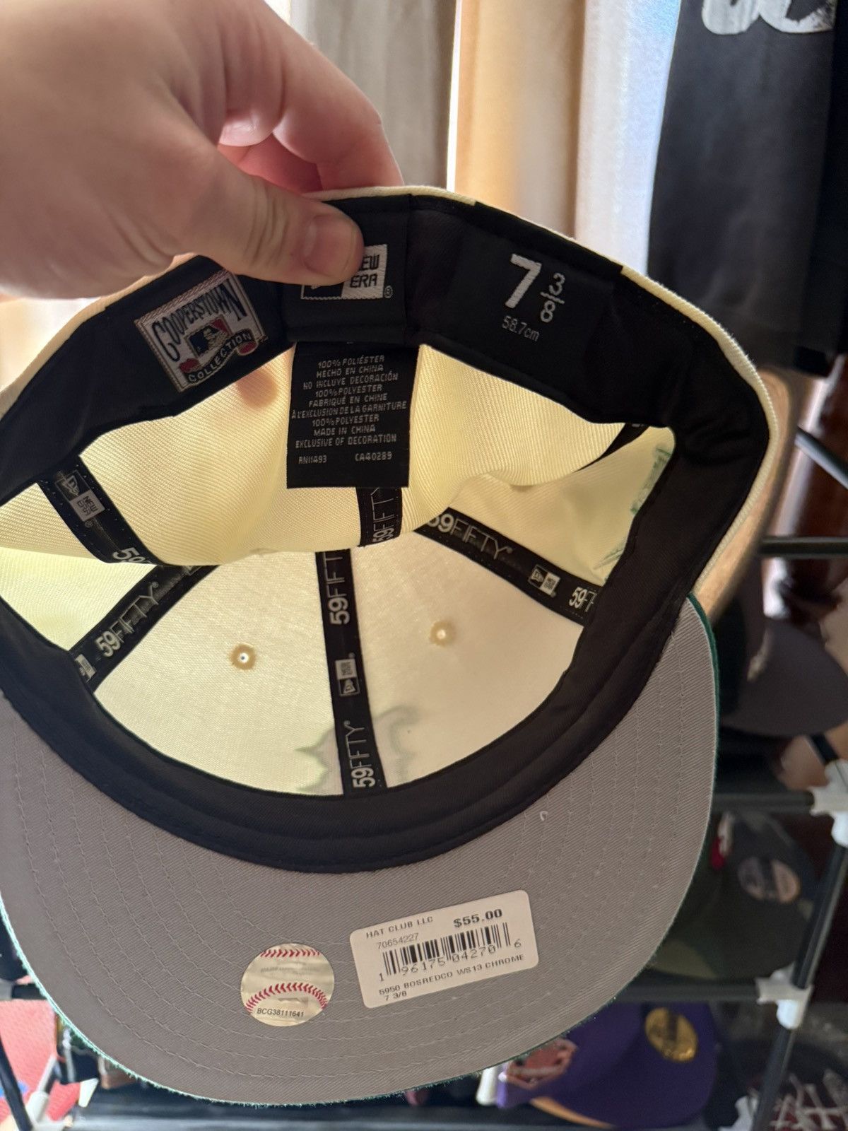 Hat Club × New Era BOSTON RED SOX HATCLUB EXCLUSIVE SIZE 7 3 8 Size ONE SIZE - 4 Thumbnail