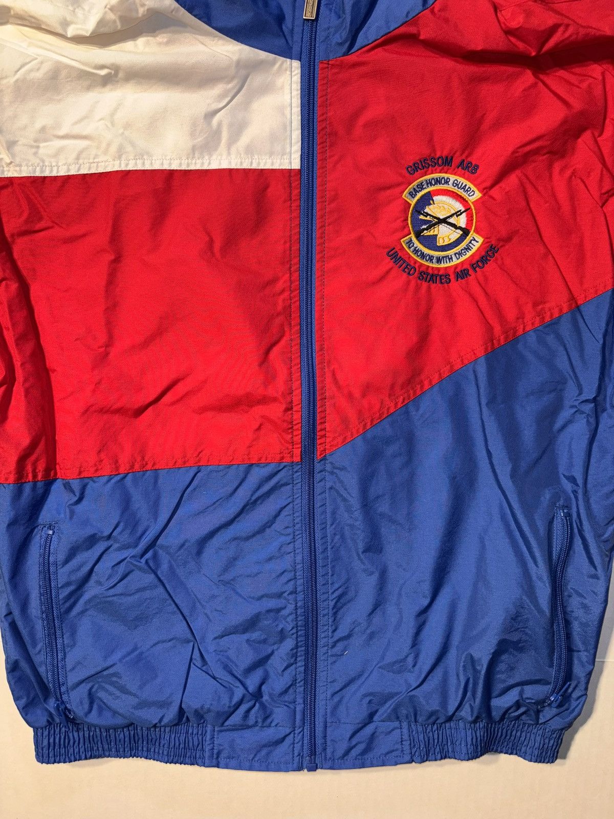 Holloway Vtg USA Air Force Air Base 90s Windbreaker Track Jacket Sz M Size US M / EU 48-50 / 2 - 3 Thumbnail