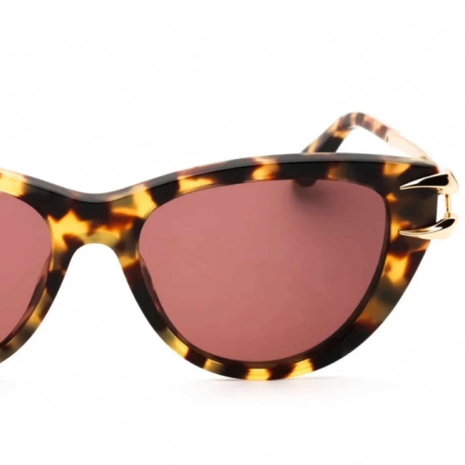 Roberto Cavalli New! Roberto Cavalli SRC031 0777 Chic Havana Claw Sunglasses Size ONE SIZE - 6 Thumbnail