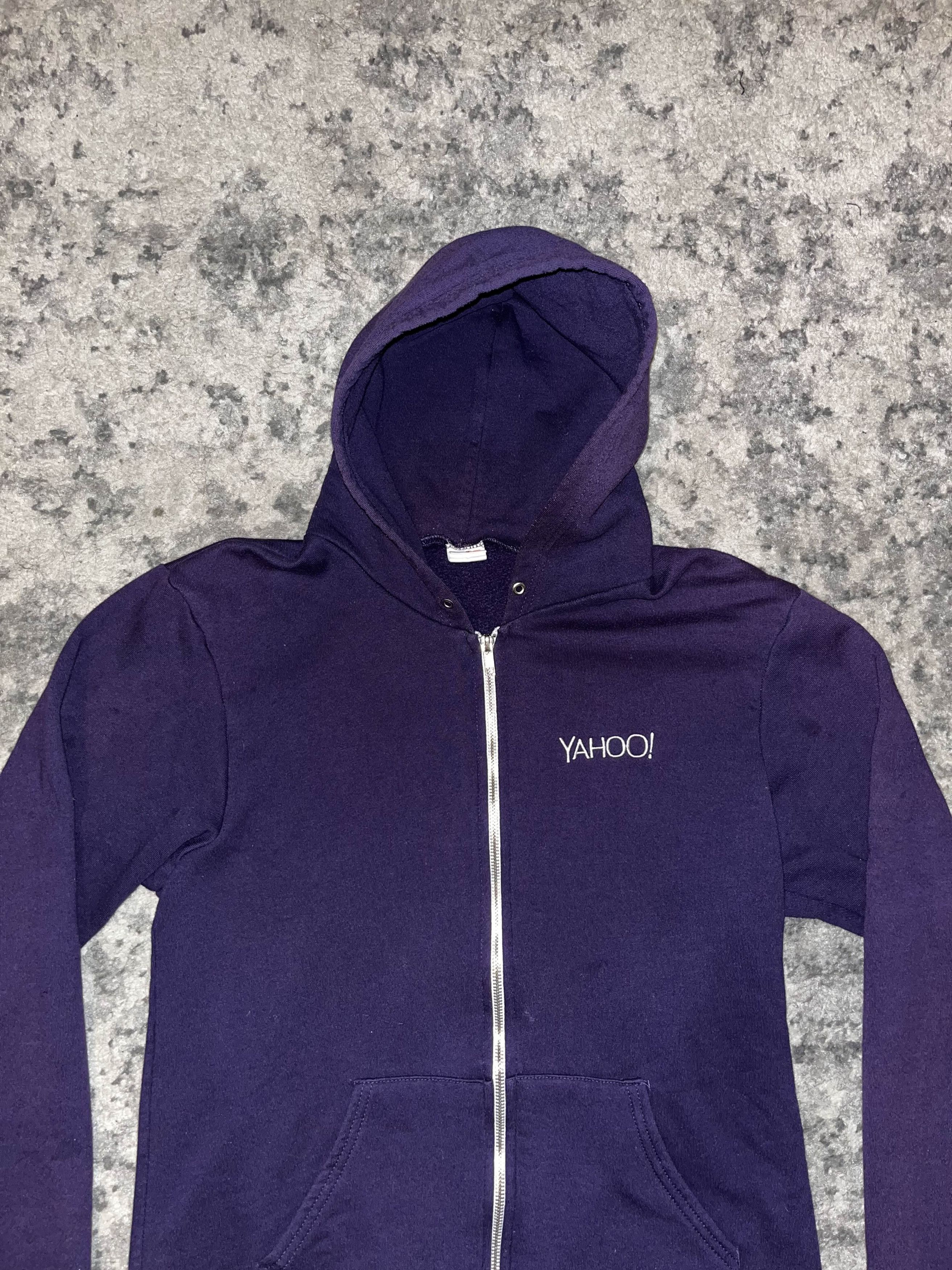 Vintage Vintage Sunfaded 2000s Yahoo! Zip Up Sweater Size US M / EU 48-50 / 2 - 1 Thumbnail