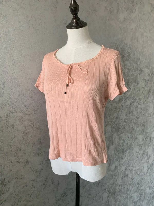 Burberry Burberry Pink Cotton Short Sleeve T-shirt Size S / US 4 / IT 40 - 1 Thumbnail