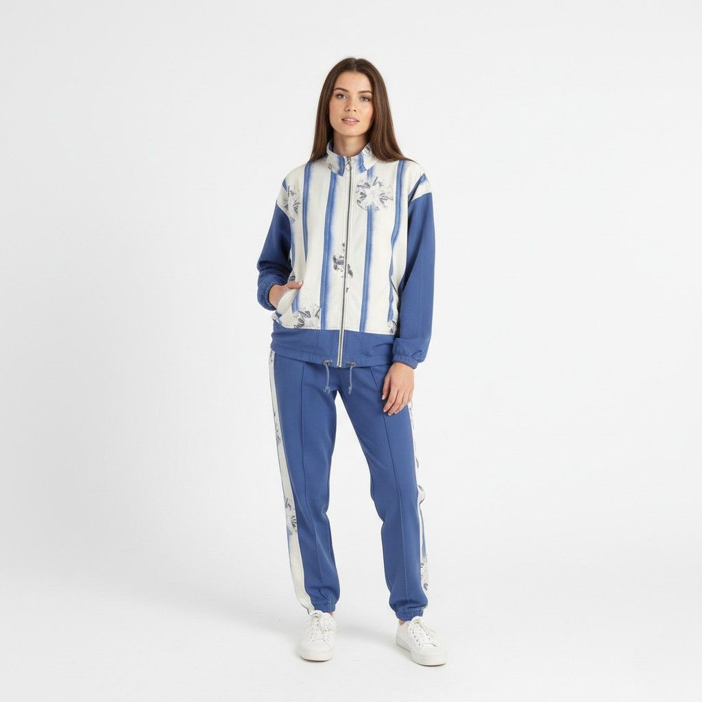 Adidas Adidas Women 10 38 S Jacket Vintage Blue Nylon 6359 Size S / US 4 / IT 40 - 1 Thumbnail