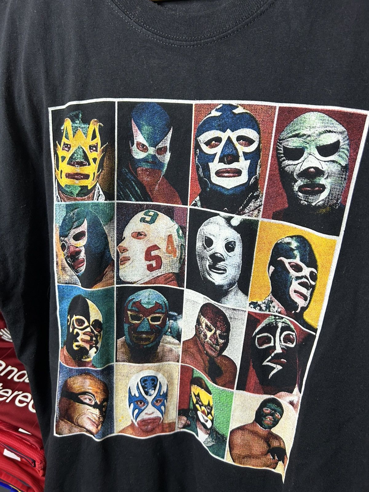 WWE Vintage Lucha Libre Mask Tee Yazbek L Size US L / EU 52-54 / 3 - 3 Thumbnail