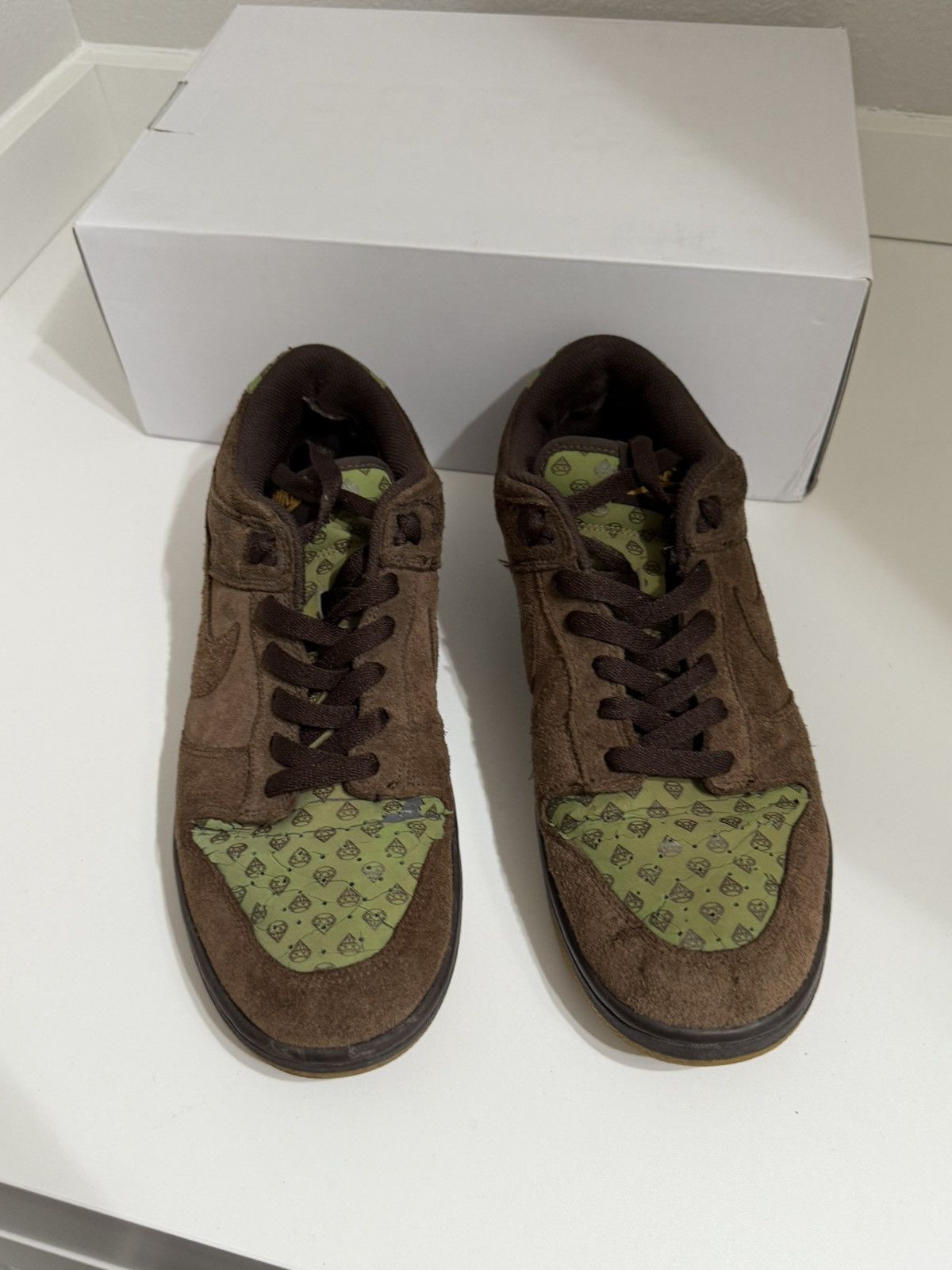 Diamond Supply Co. × Nike Vintage 2007 Nike Dunk Low Diamond Brown Size US 9 / EU 42 - 3 Thumbnail