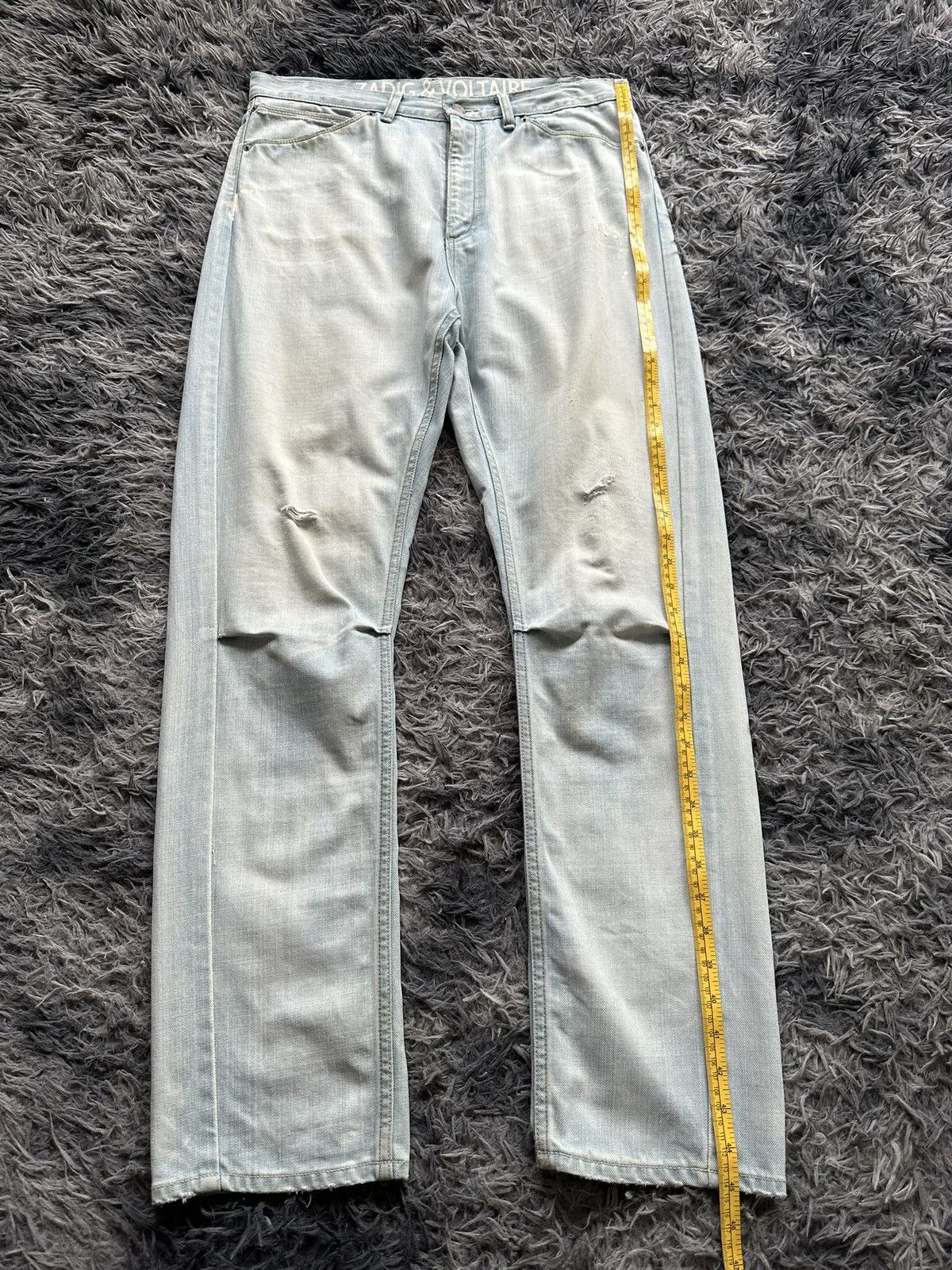 Zadig & Voltaire 00's Zadig & voltaire washed blue denim jeans Size US 35 - 20 Thumbnail