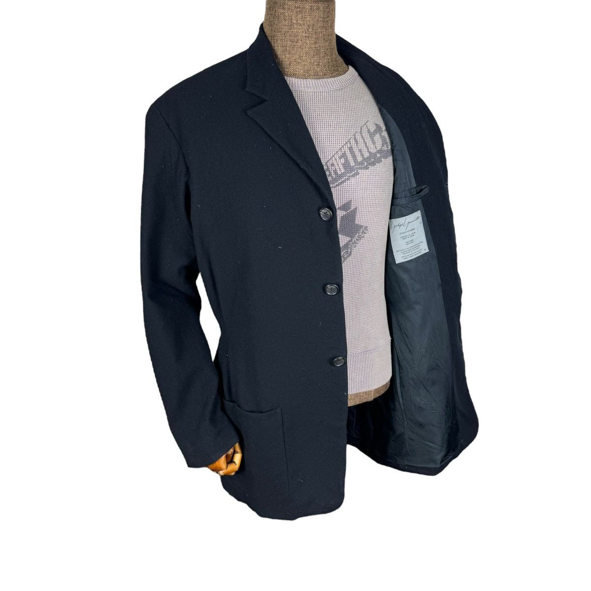 Yohji Yamamoto 🌟YOHJI YAMAMOTO POUR HOMME SIGNATURE AW87 WOOL BLAZER COAT Size US M / EU 48-50 / 2 - 1 Thumbnail