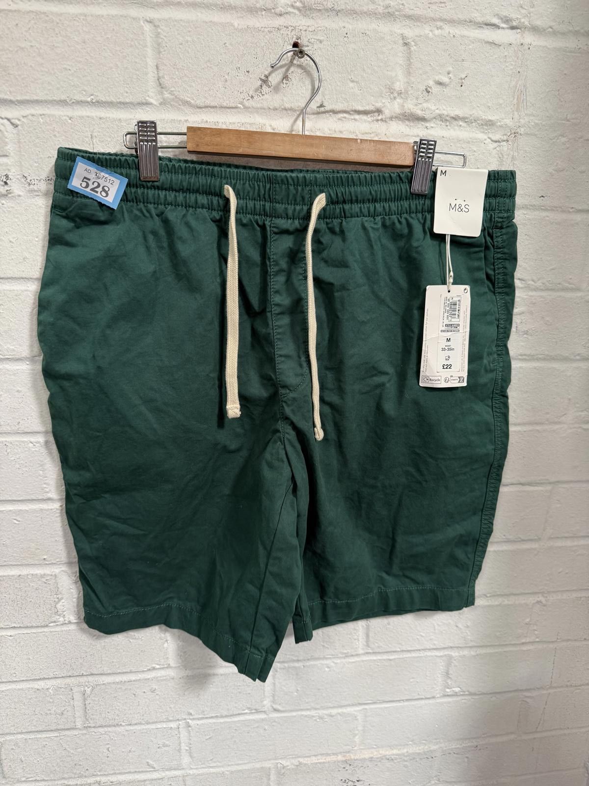 M.E. Sport Men's Green Casual Shorts with Drawstring Waist Size US 32 / EU 48 - 1 Thumbnail