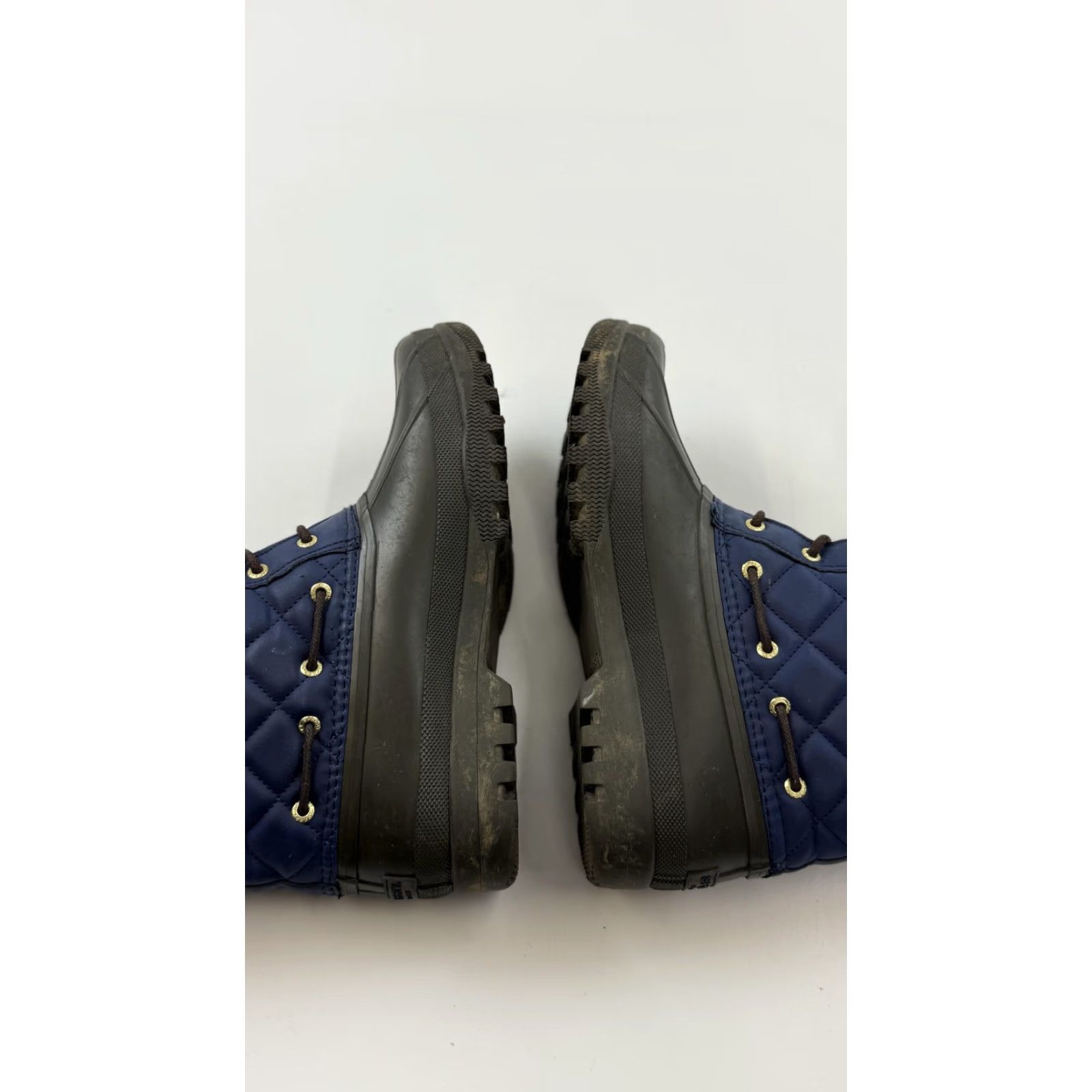 Sperry Sperry Top-Sider Boots Women's 9 Navy Quilted Waterproof Lace Up STS83694 Rain Boot Size US 9 / IT 39 - 6 Thumbnail