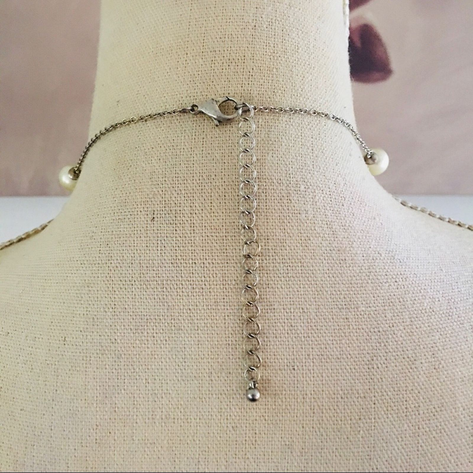 Vintage Vintage 90s rhinestone disco ball pearl long necklace Size ONE SIZE - 4 Thumbnail