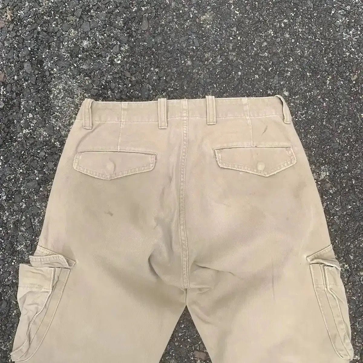 Surplus Research BLUE WAY x SURPLUS TROUSERS DISTRESSED KNEE UTILITY CARGO Size US 29 - 13 Thumbnail