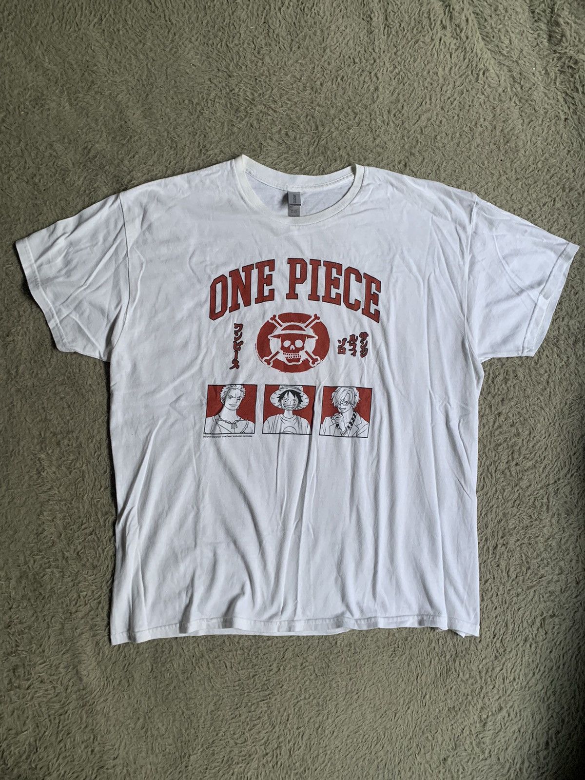 Anime Very Rare One Piece Trio Monster Tee Erd Size US XL / EU 56 / 4 - 1 Thumbnail