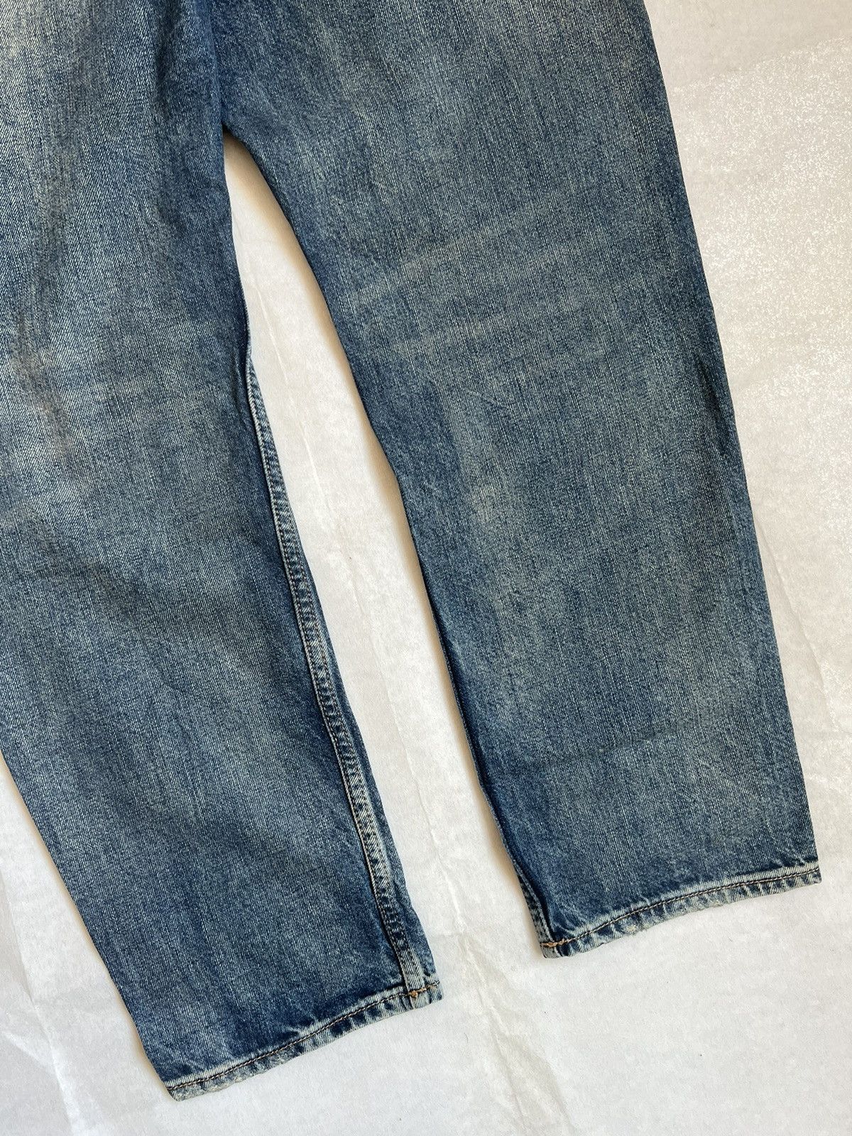 H&M &Denim H&M Skinny Boyfriend Fit Acid Wash Distressed Denim Size US 36 / EU 52 - 12 Thumbnail