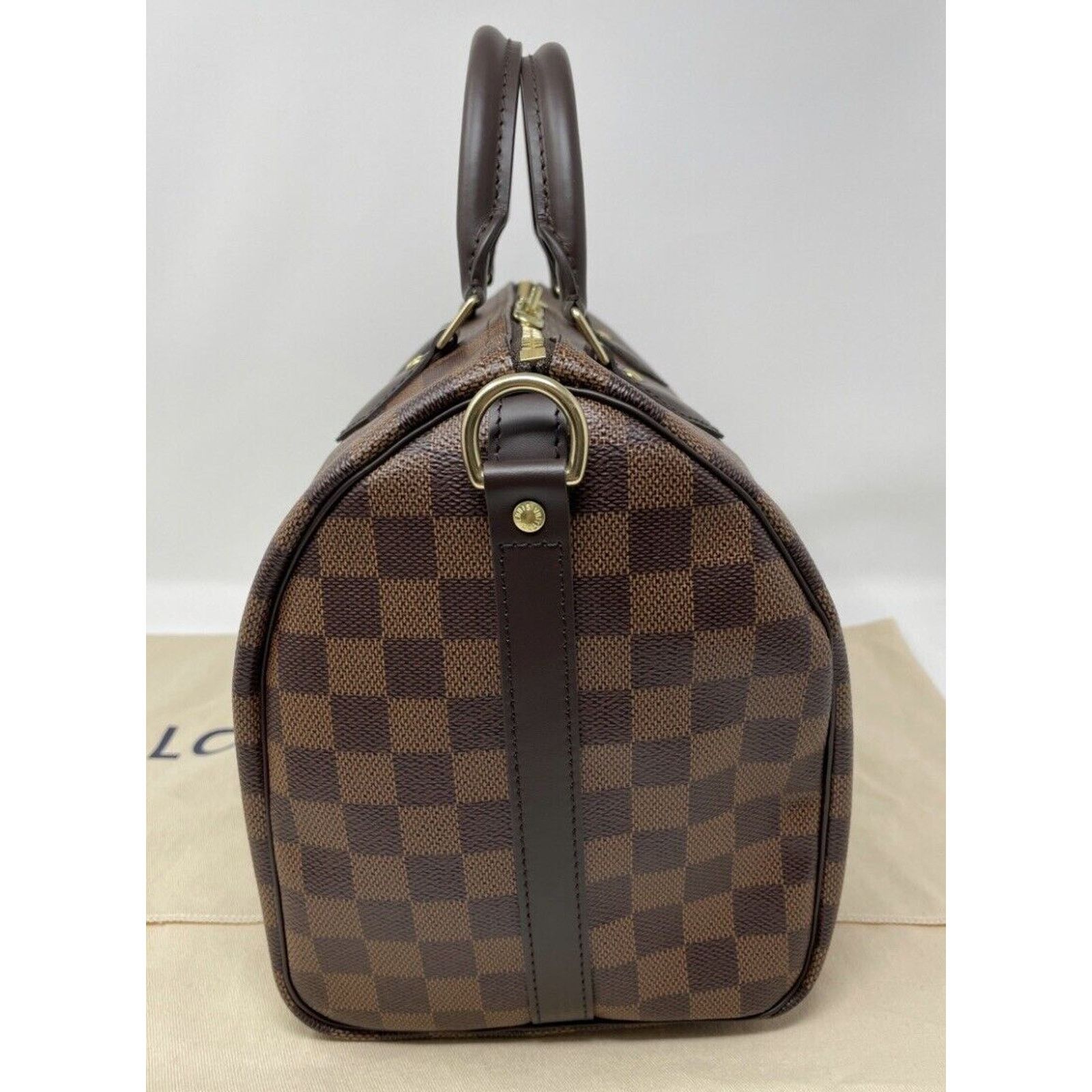 Louis Vuitton Authentic Louis Vuitton Damier Ebene Canvas Speedy 30 Bando Size ONE SIZE - 8 Thumbnail