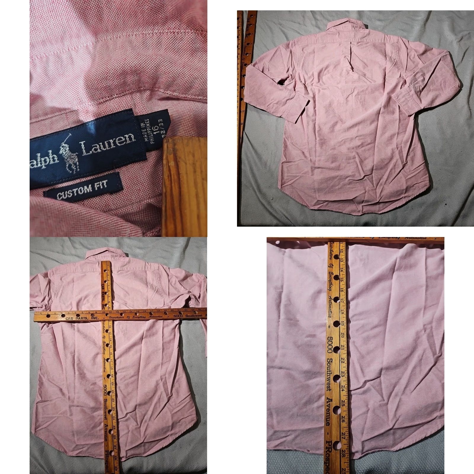 Polo Ralph Lauren Ralph Lauren Shirt Mens 16 32/33 Red Custom Fit Button-Down Polo Collar Preppy Embroidered Pony Button-Up Knit Cotton Casual Formal Business Size US L / EU 52-54 / 3 - 8 Thumbnail
