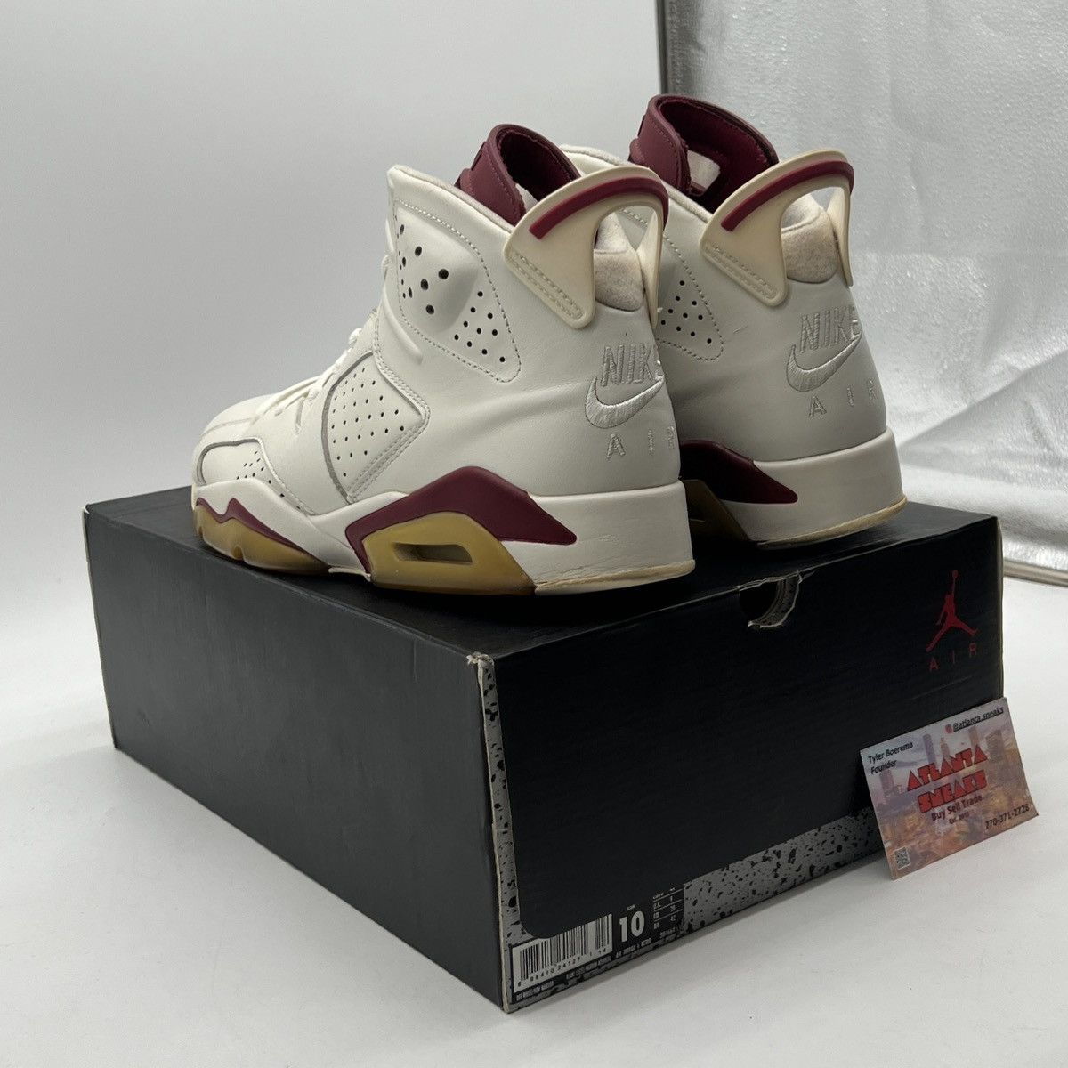 Jordan Brand Air Jordan 6 Maroon Size US 10 / EU 43 - 4 Thumbnail