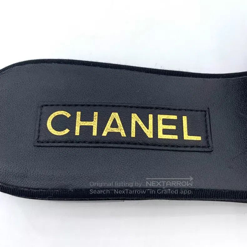Chanel Chanel 24A black logo bow casual flat slippers Size US 5.5 / IT 35.5 - 7 Thumbnail