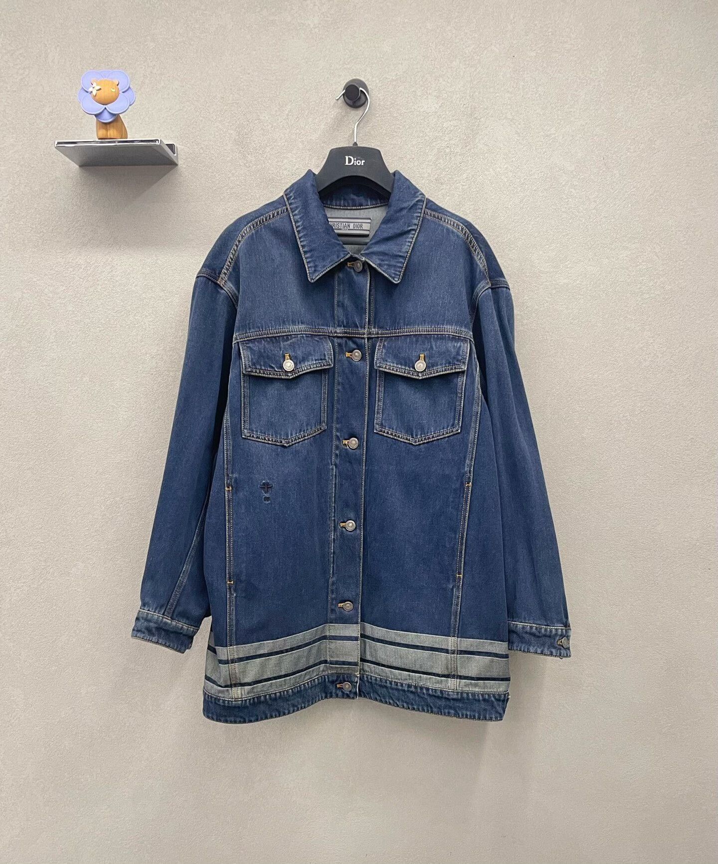 Dior Dior Embroidered Logo Denim Jacket Size US L / EU 52-54 / 3 - 1 Thumbnail