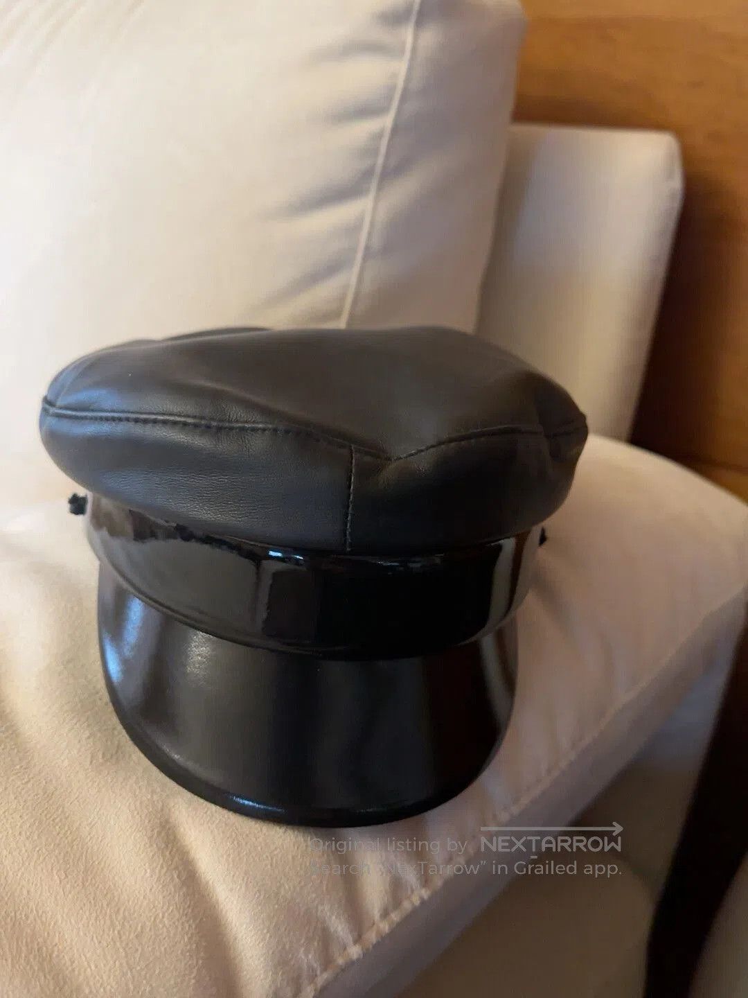 Ruslan Baginskiy Ruslan Baginskiy Black Leather Hat. Size ONE SIZE - 1 Thumbnail