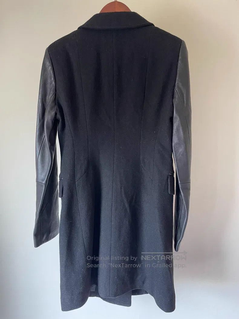 Helmut Lang Helmut Lang size P Wool Leather Sleeve Coat Jacket Size XS / US 0-2 / IT 36-38 - 5 Thumbnail