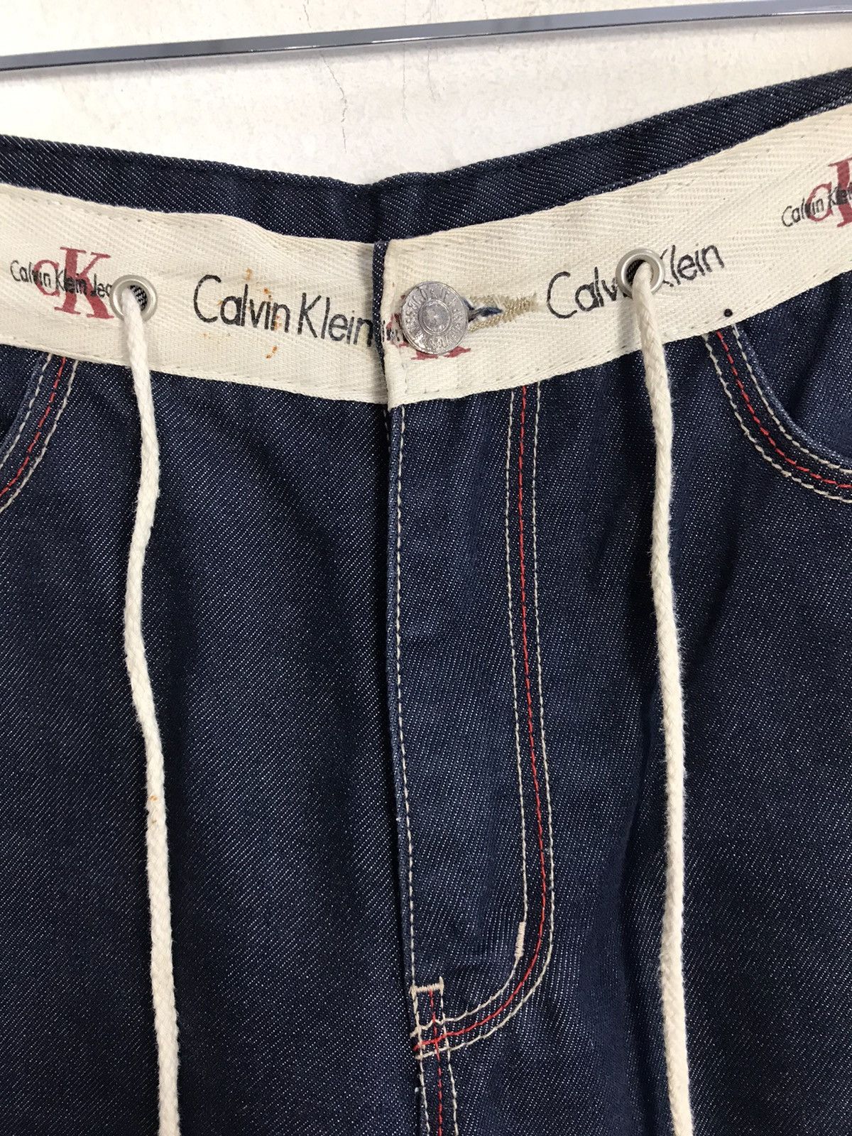 Calvin Klein × Vintage Vintage Calvin Klein Indigo Denim Zipper Size US 30 / EU 46 - 7 Thumbnail