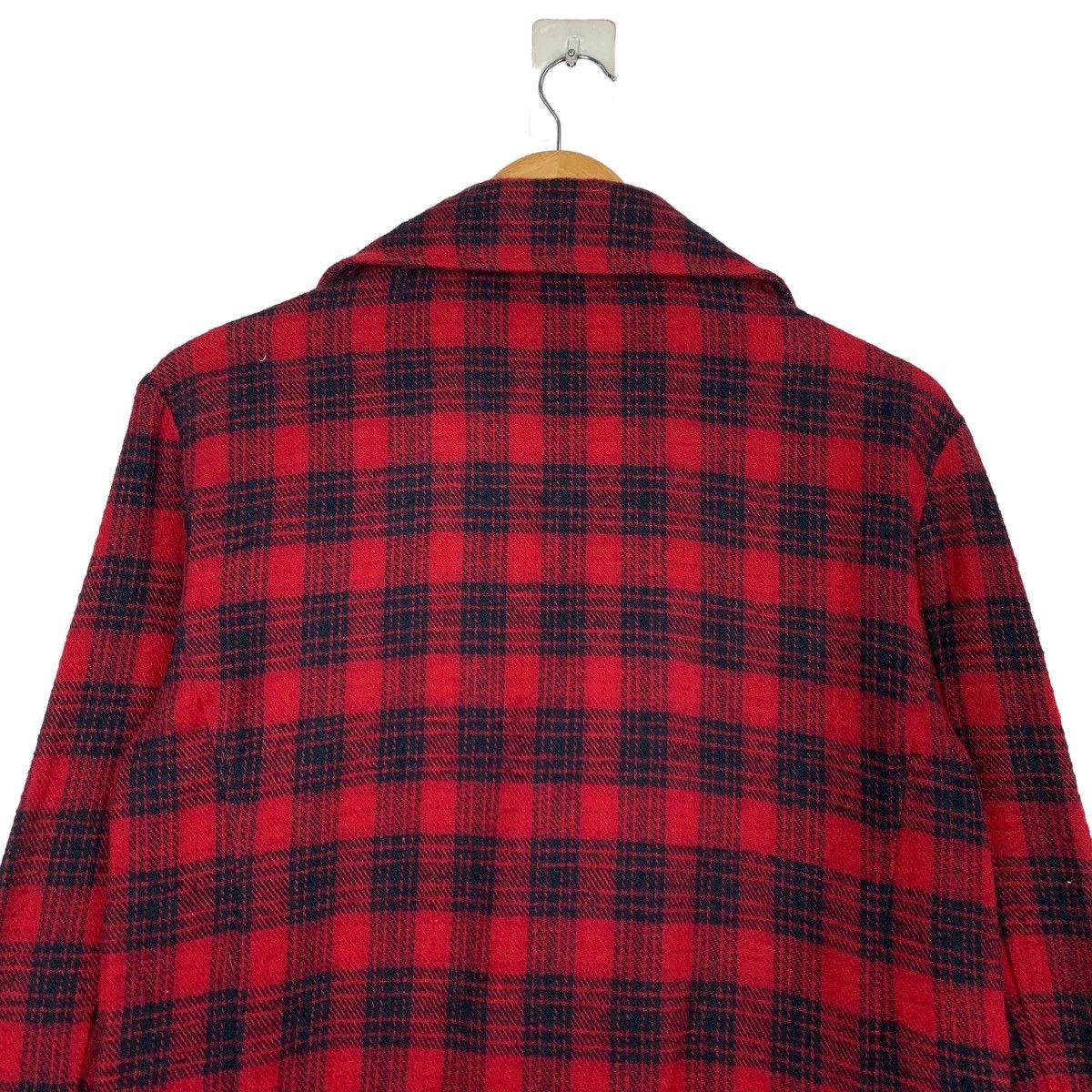 Japanese Brand SM SHADU Asymmetrical Zipper Double Collar Jacket #0937-C42 Size US M / EU 48-50 / 2 - 8 Thumbnail