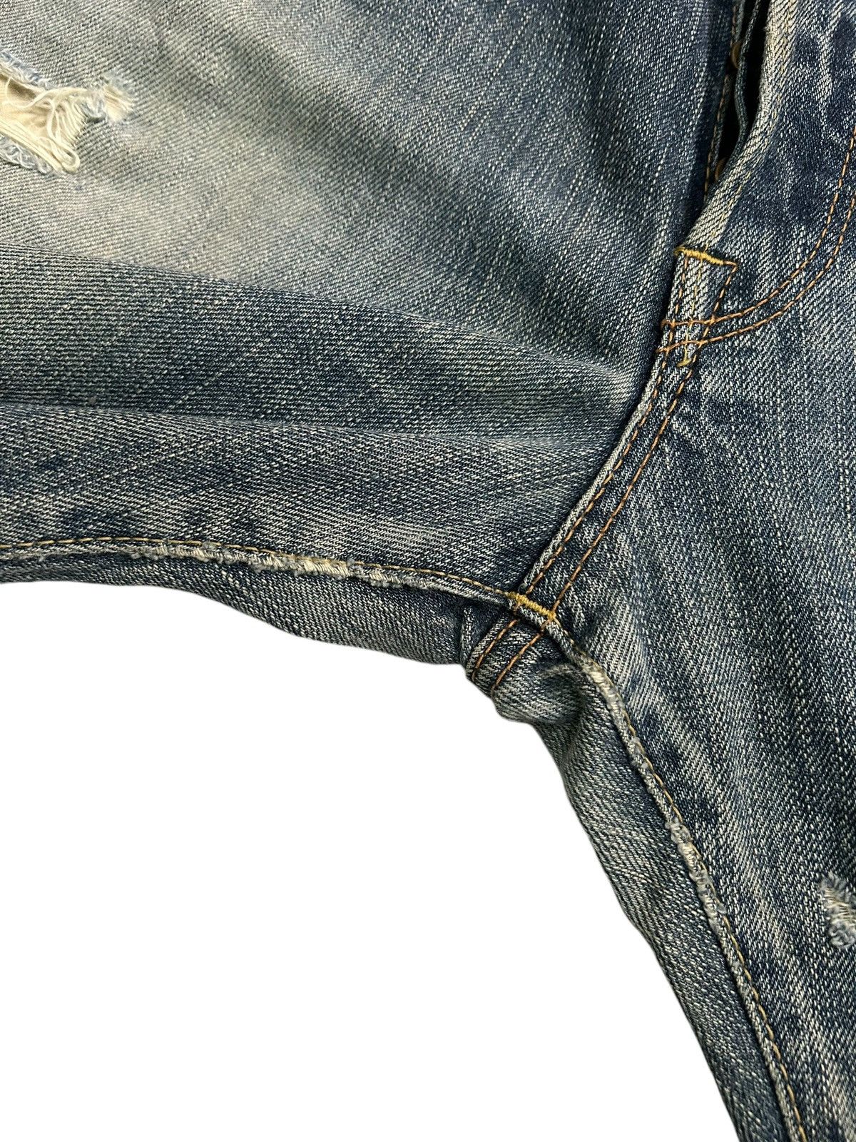 Japanese Brand × Kapital × Vintage Vtg Edwin505 Selvedge Distressed Grunge Rock Punk Denim ☠️🎌🎌 Size US 34 / EU 50 - 11 Thumbnail