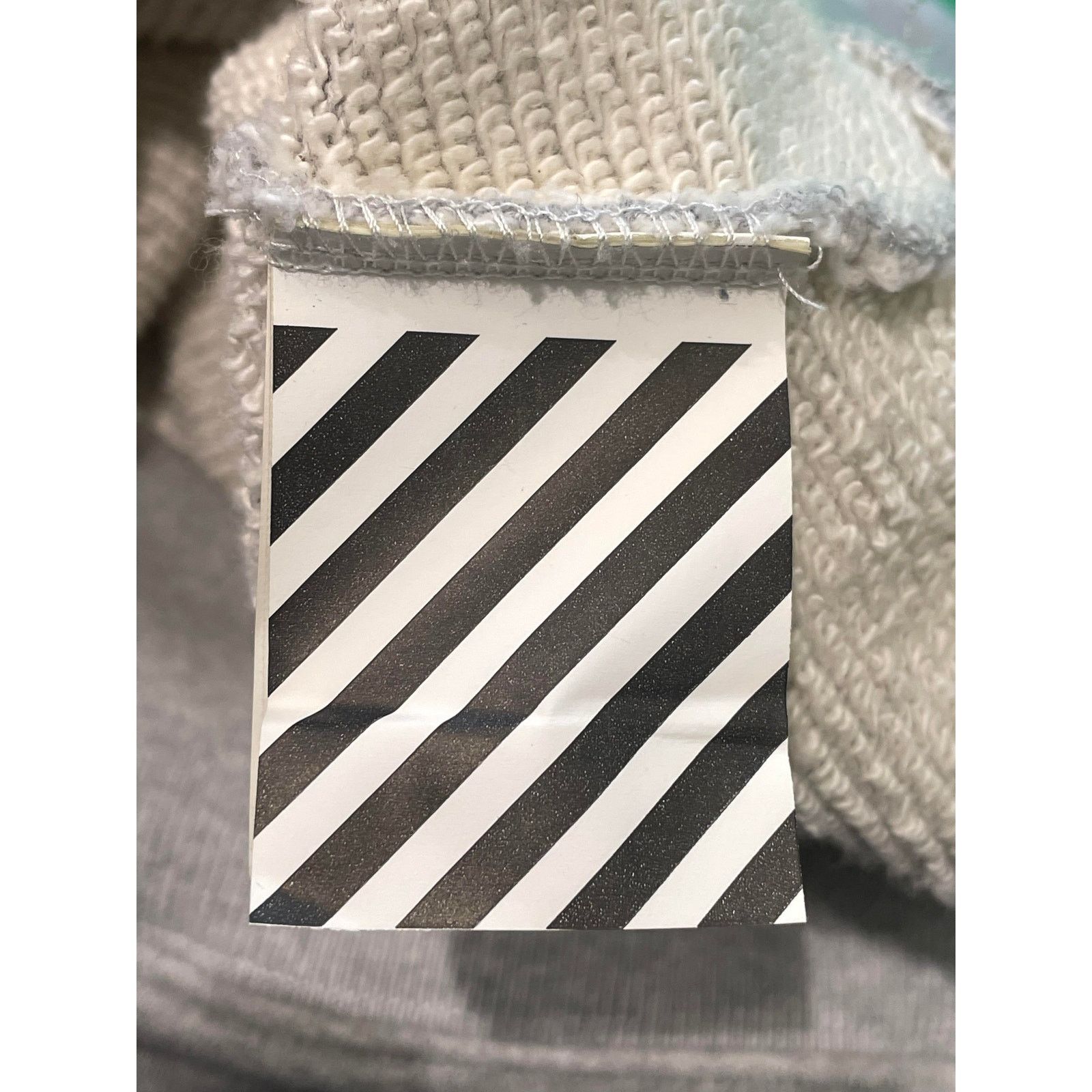 Off-White Off-White Hoodie Grey Stitch Arrow Logo Size L / US 10 / IT 46 - 5 Thumbnail