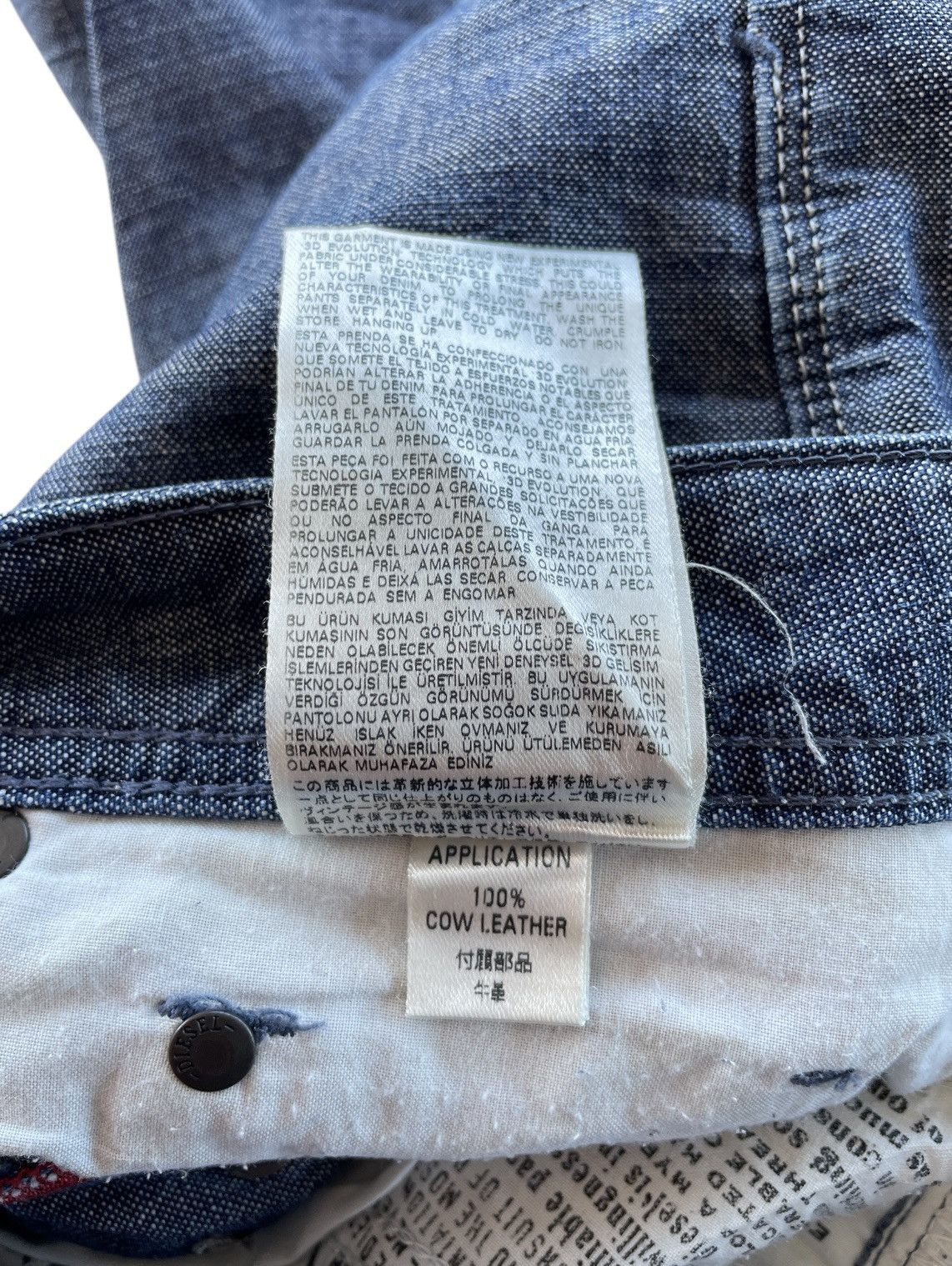 Diesel Diesel Rombee-XT Slim Carrot Jeans (P124) Size US 30 / EU 46 - 15 Thumbnail