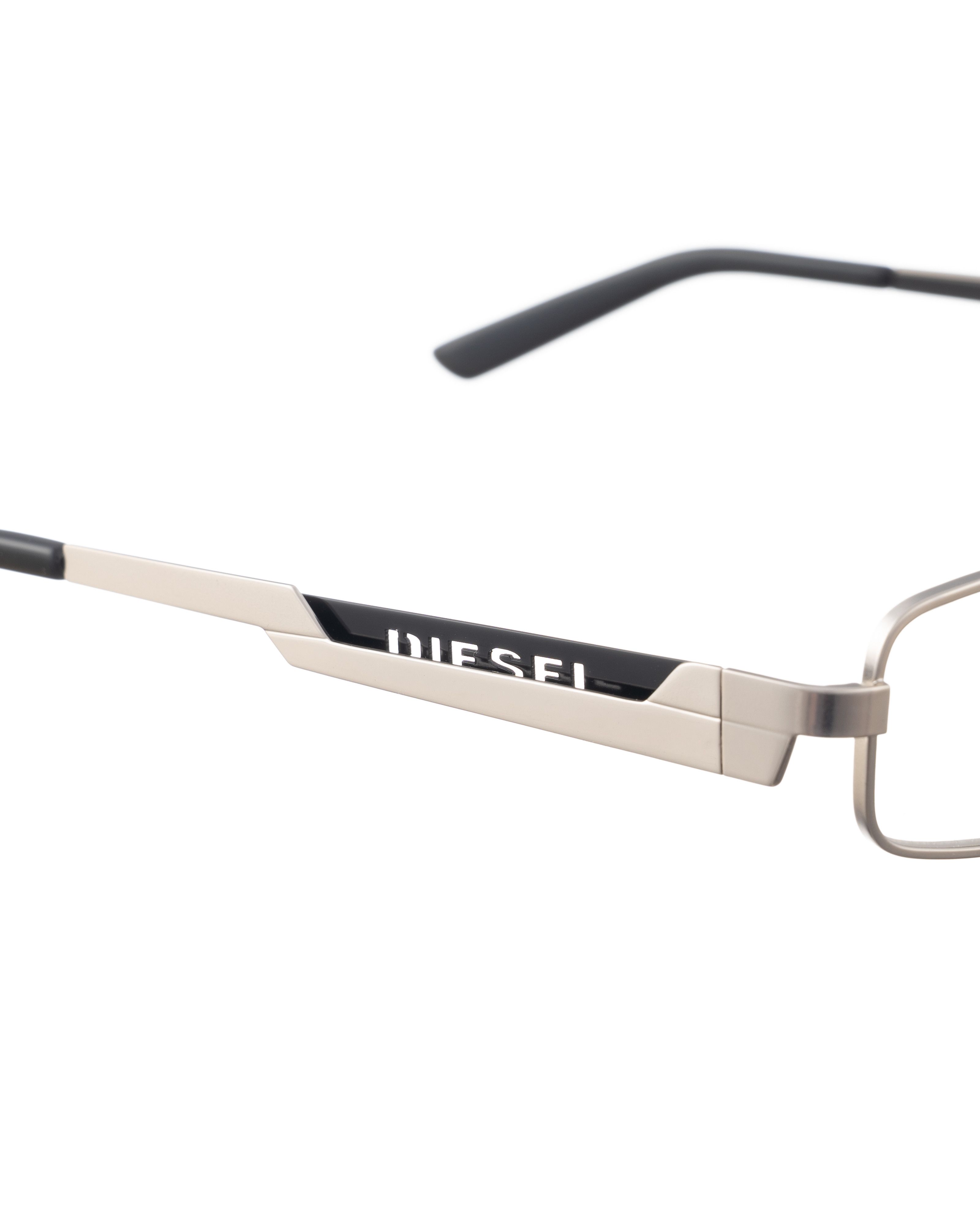 Diesel Diesel 00s Silver and Black Glasses with Cut Out Logo Size ONE SIZE - 3 Thumbnail