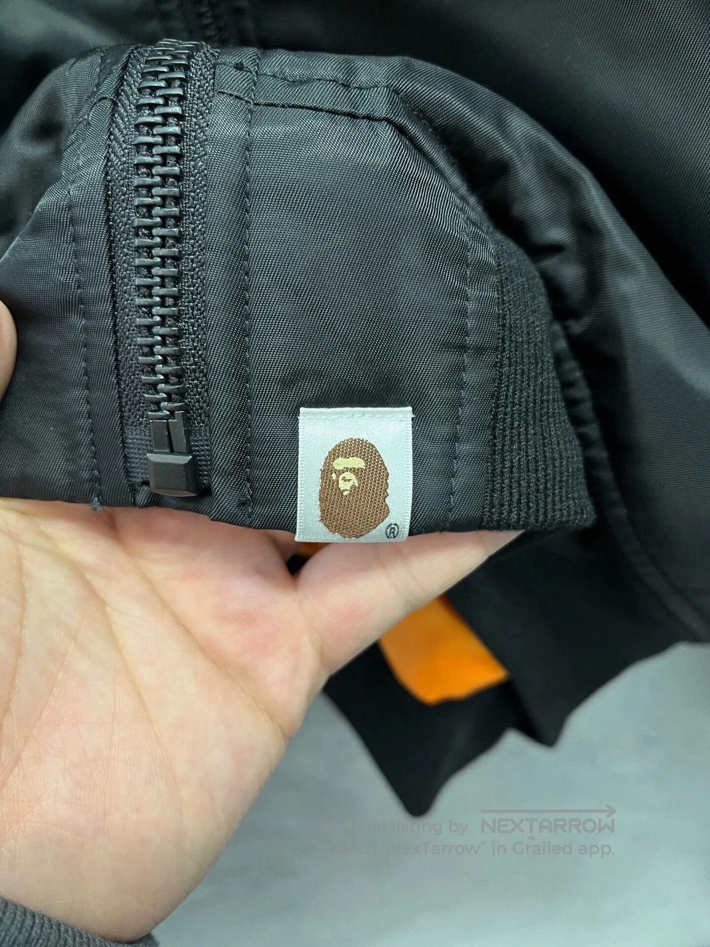 Bape Black Bomber Jacket with Colorful Embroidered Patches. Size US M / EU 48-50 / 2 - 6 Thumbnail