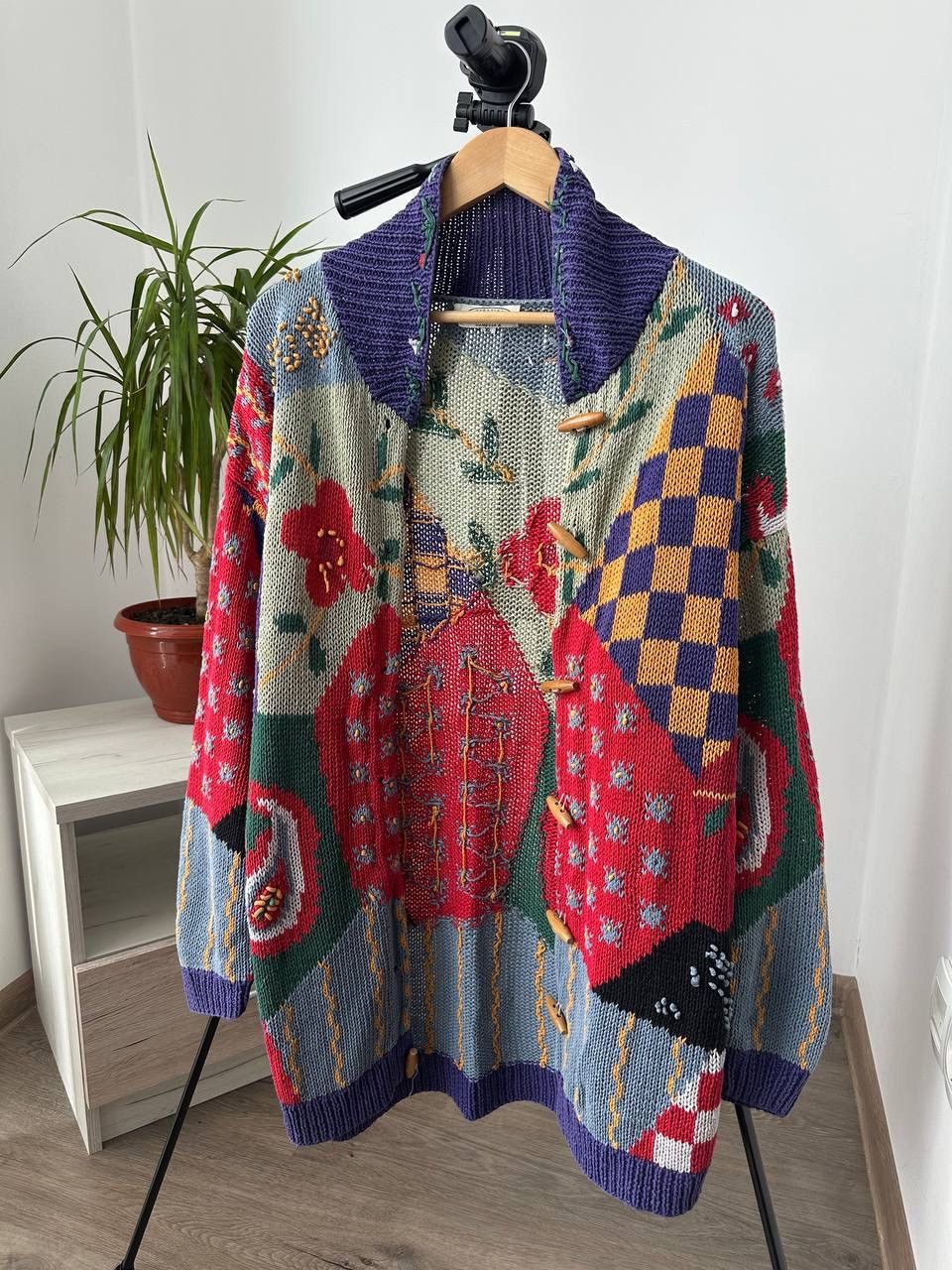 Japanese Brand × Vintage Vintage Japanese Cardigan Distressed Knit Vanessa. A Sweater Size US XL / EU 56 / 4 - 17 Thumbnail