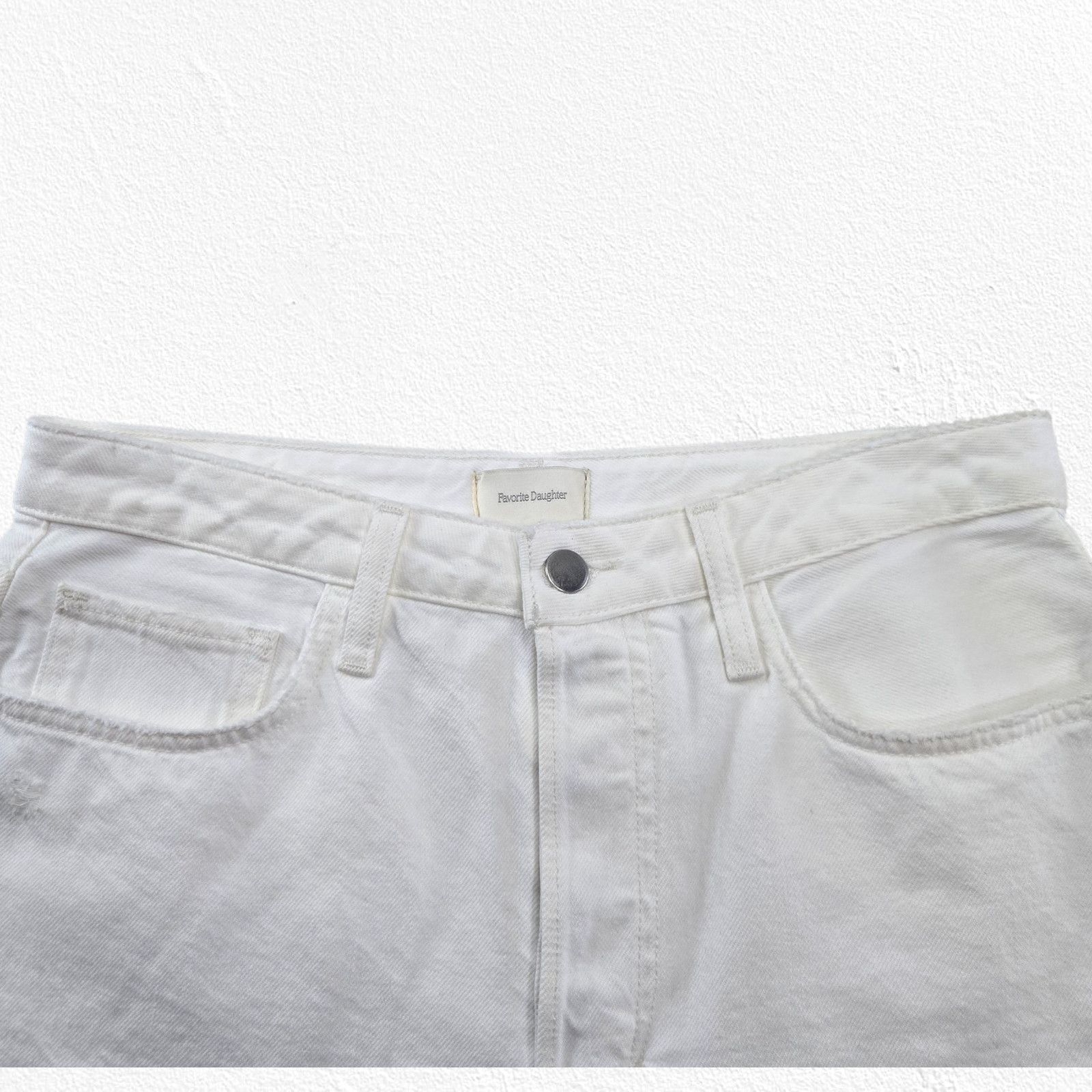 Other Favorite Daughter White High Rise Denim Shorts Size 25 Size 25" / US 0 / IT 36 - 3 Thumbnail