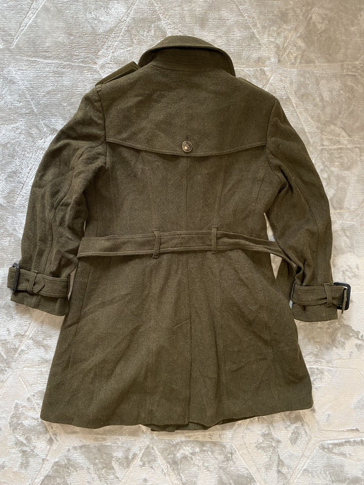 Burberry Burberry London Khaki Wool & Cashmere Trench Coat Size XS / US 0-2 / IT 36-38 - 13 Thumbnail