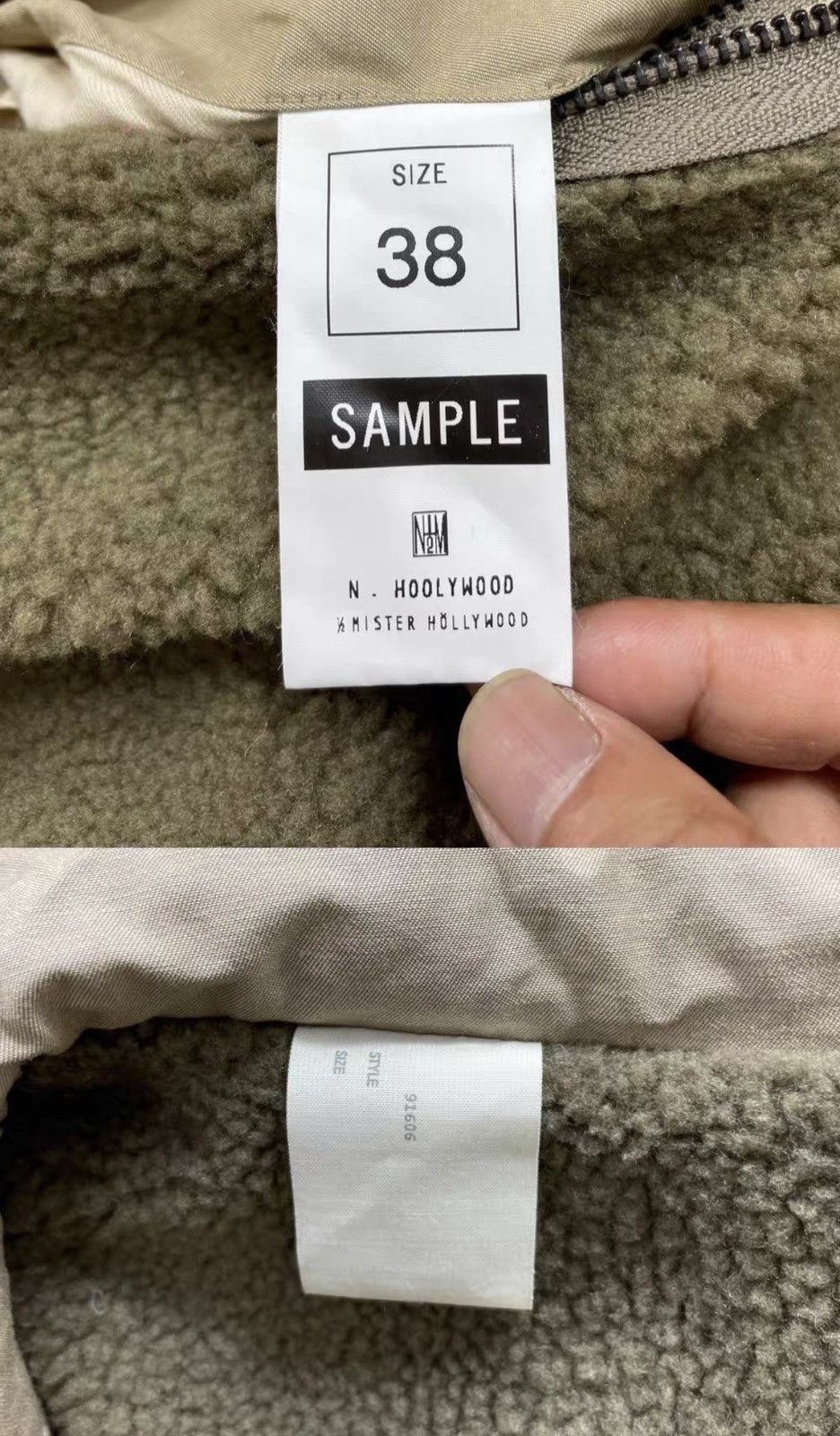 N.Hoolywood N.HOOLYWOOD Fleece Lined Jacket / Coat J16 Size US S / EU 44-46 / 1 - 9 Thumbnail