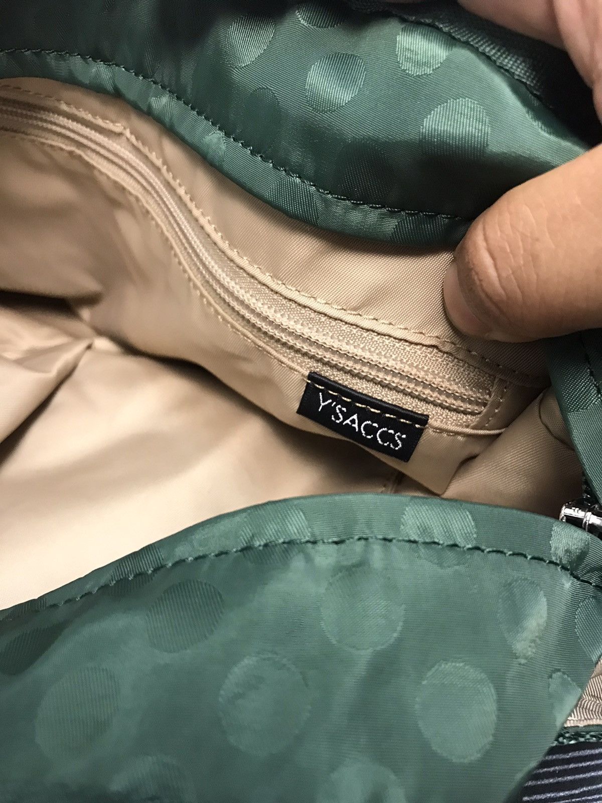 Japanese Brand × Y's × Yohji Yamamoto Yohji Yamamoto Dark Green Sling Bag Size ONE SIZE - 10 Thumbnail