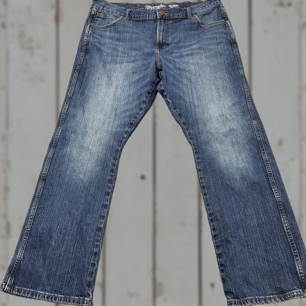 Wrangler Wrangler Retro Jeans Mens 38x32 Blue Relaxed Bootcut Denim Western Outdoor Jeans Size US 38 / EU 54 - 1 Thumbnail