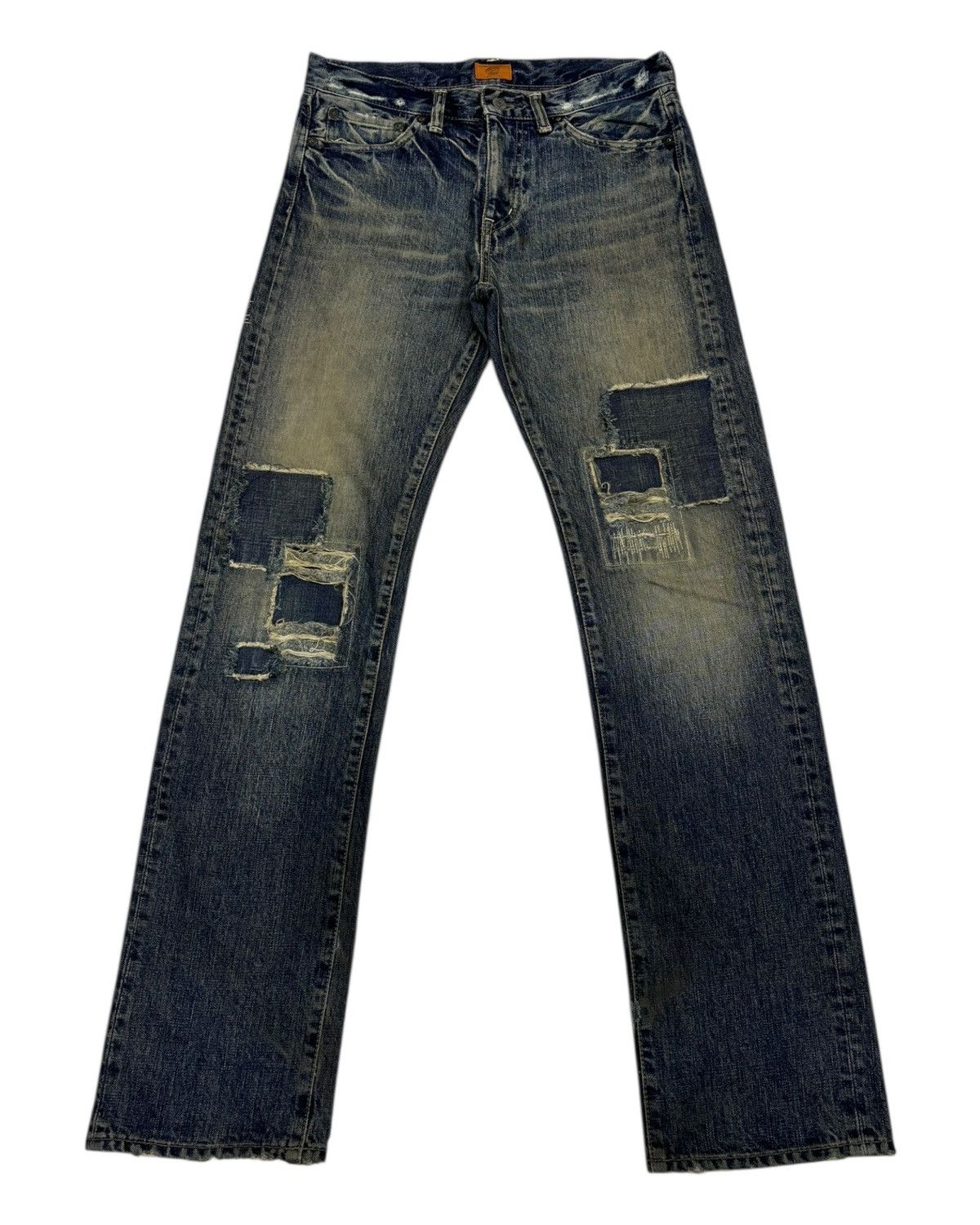 Japanese Brand × Number (N)ine Vintage Boro Patchwork Jeans OMNIGOD Denim Kapital Design Size US 30 / EU 46 - 1 Thumbnail