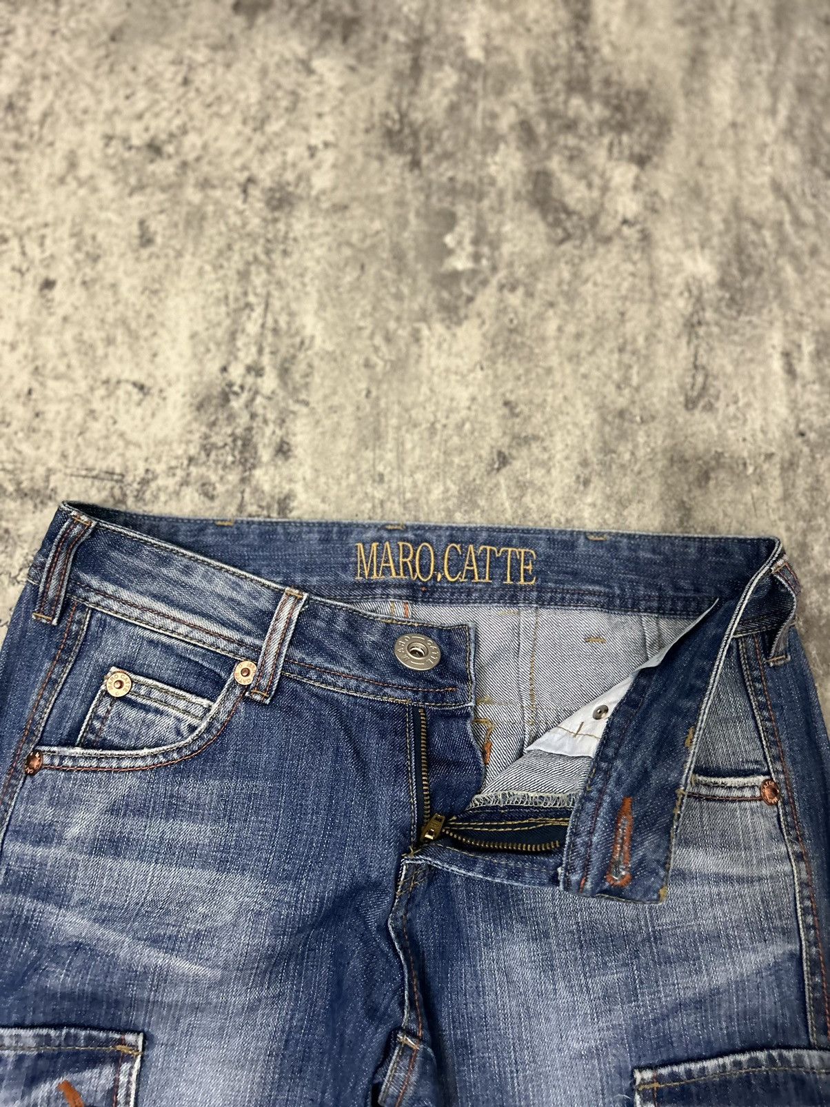 Hysteric Glamour × Japanese Brand × Seditionaries Maro Cate Cargo Baggy Distressed Jeans Size US 30 / EU 46 - 15 Thumbnail