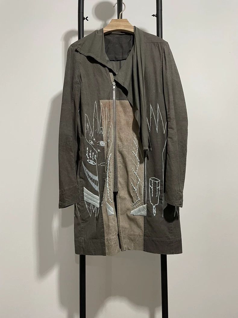 Rick Owens Rick Owens Catwalk grimace embroidery ma1 bomber jacket lon Size US S / EU 44-46 / 1 - 2 Thumbnail