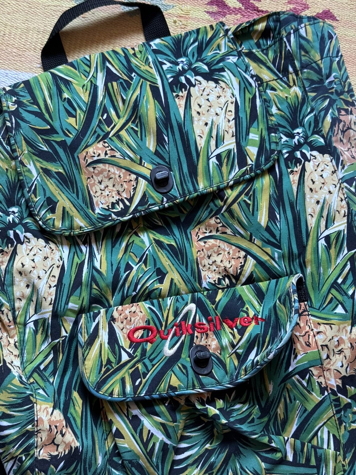 Quiksilver Vintage 90’s Quiksilver Hawaiian y2k All Over Print Backpack Size ONE SIZE - 2 Thumbnail