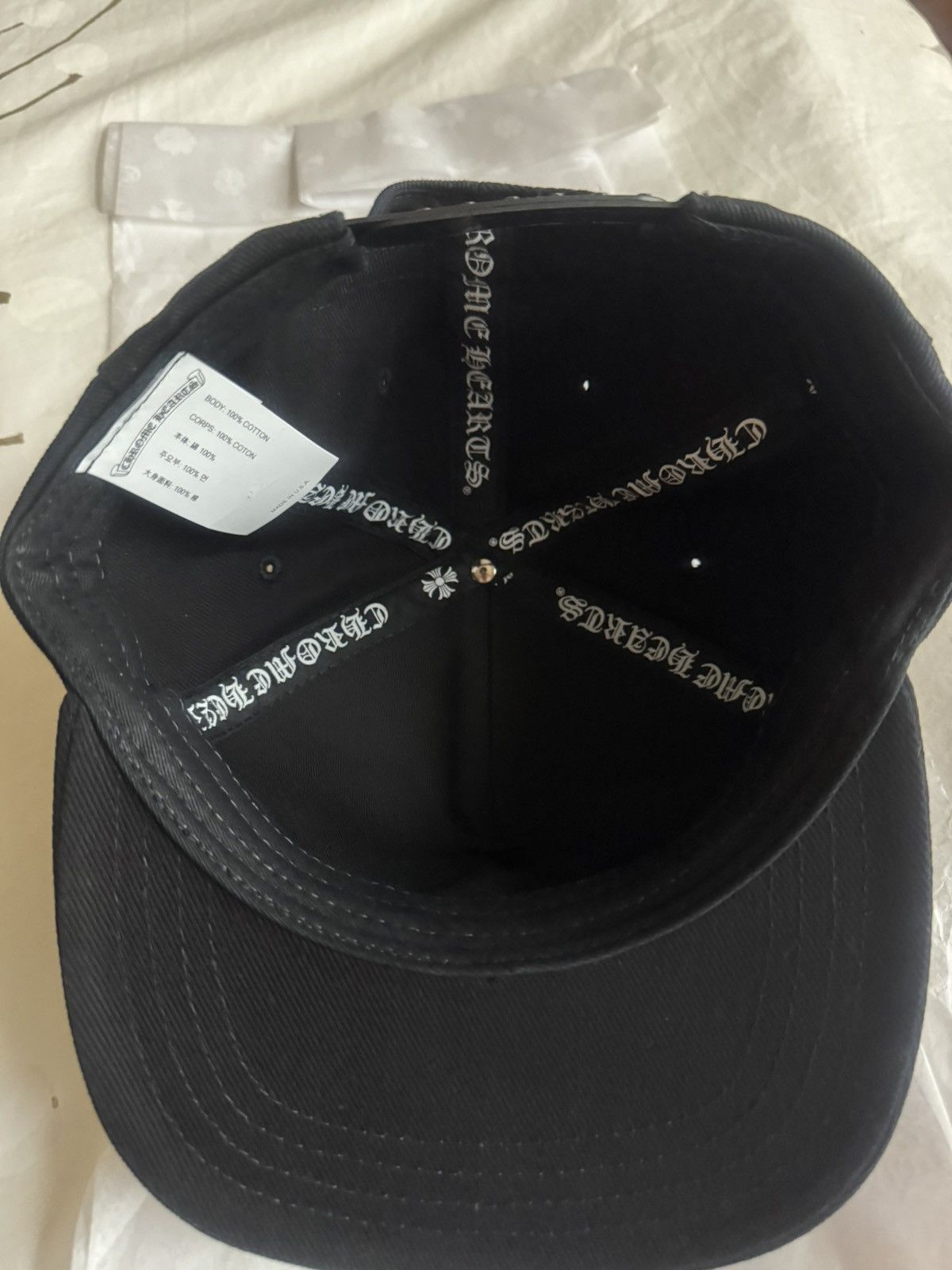 Chrome Hearts (RARE) Chrome Hearts Triple Cross Baseball Cap NEW Size ONE SIZE - 4 Thumbnail