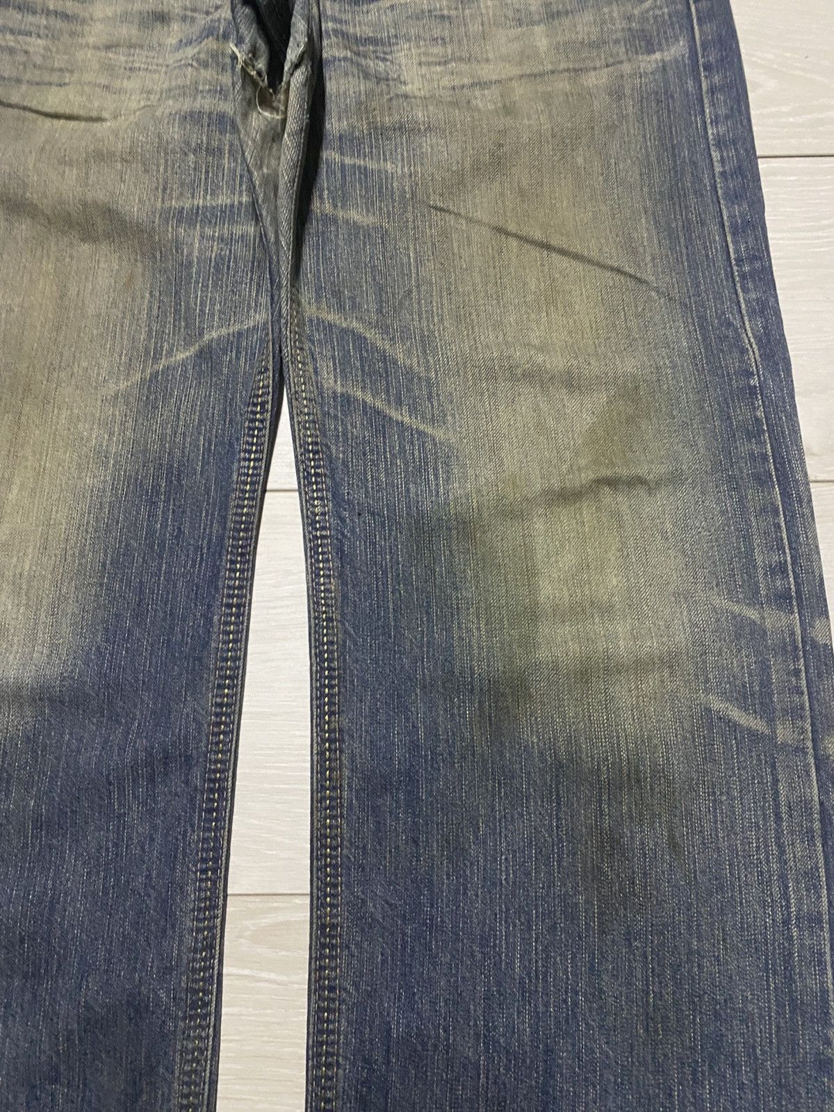 Edwin Vintage Edwin Xv Mud Wash Distressed Baggy Jeans Size US 35 - 8 Thumbnail