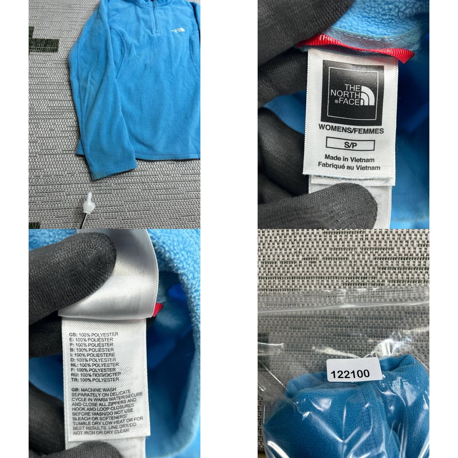 The North Face The North Face Jacket Women Small Blue Fleece Lined Mock Neck Quarter Zip Winter Size S / US 4 / IT 40 - 8 Thumbnail