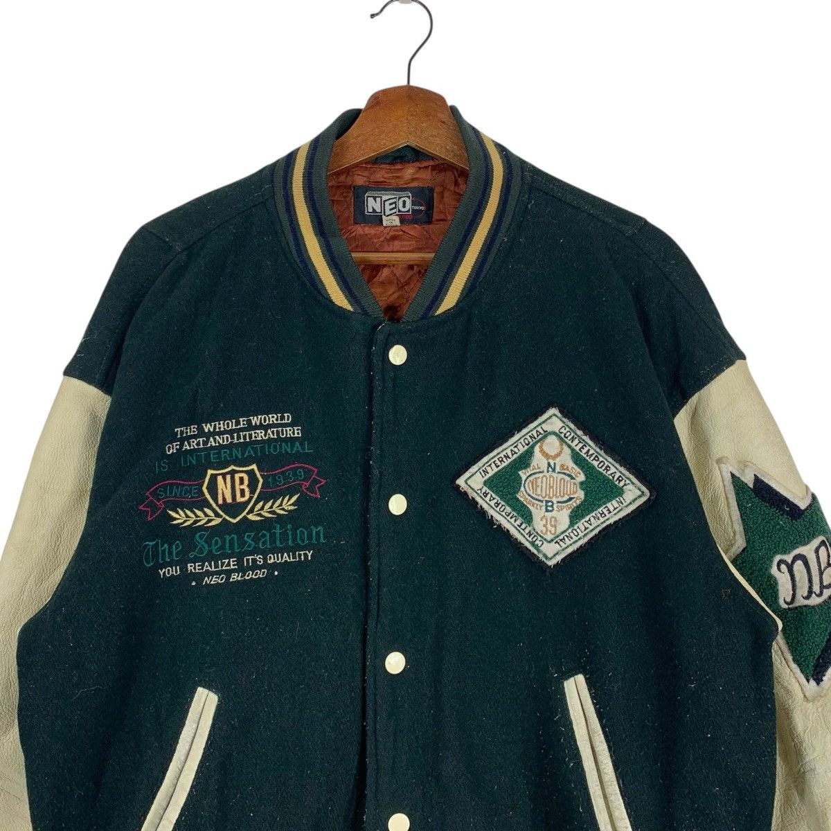 If Six Was Nine Vintage Neo Blood Tokyo Bomber Jacket Size US M / EU 48-50 / 2 - 2 Thumbnail