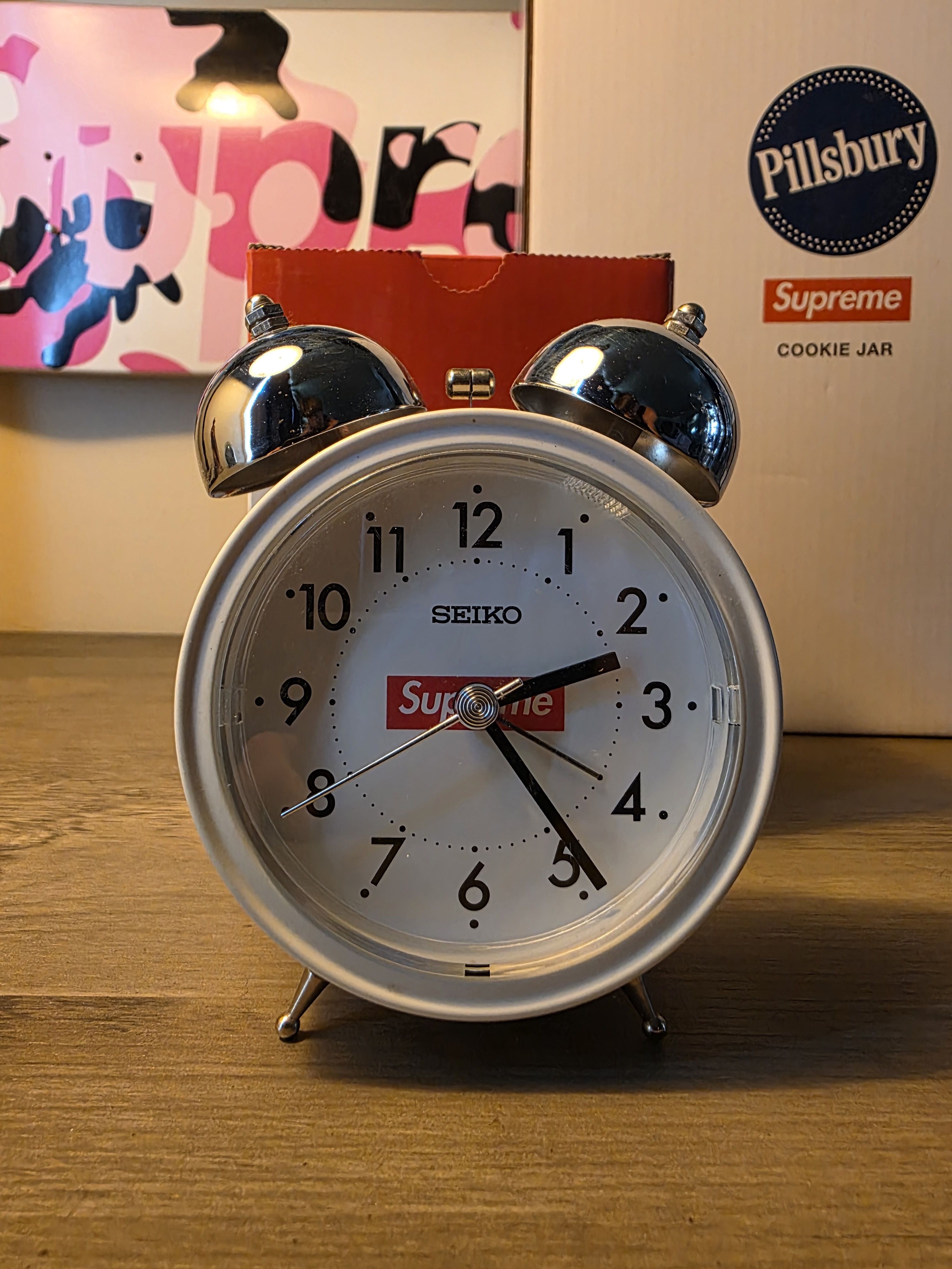 Supreme ®/ Seiko Mai Alarm Clock WHITE Supreme SEIKO MAI ALARM CLOCK White 25ss NEW Japan | eBay