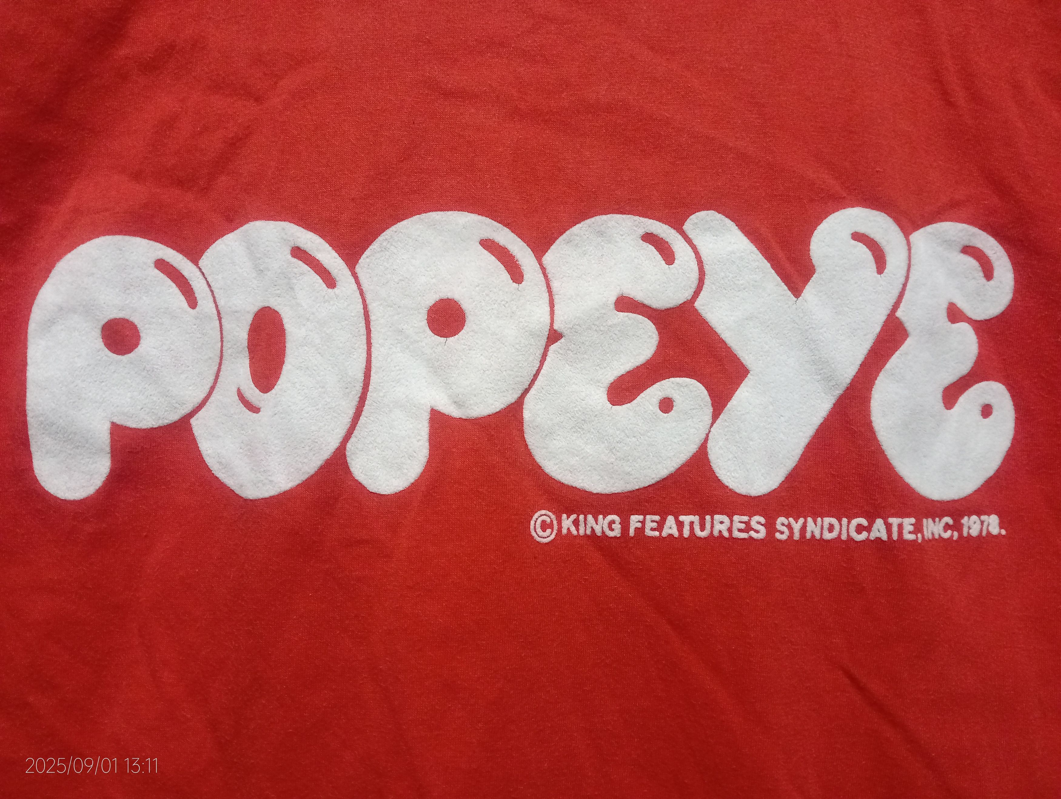 Vintage Vintage '70s Single Stitch Popeye Spellout Tee Very Rare Size US XS / EU 42 / 0 - 4 Thumbnail