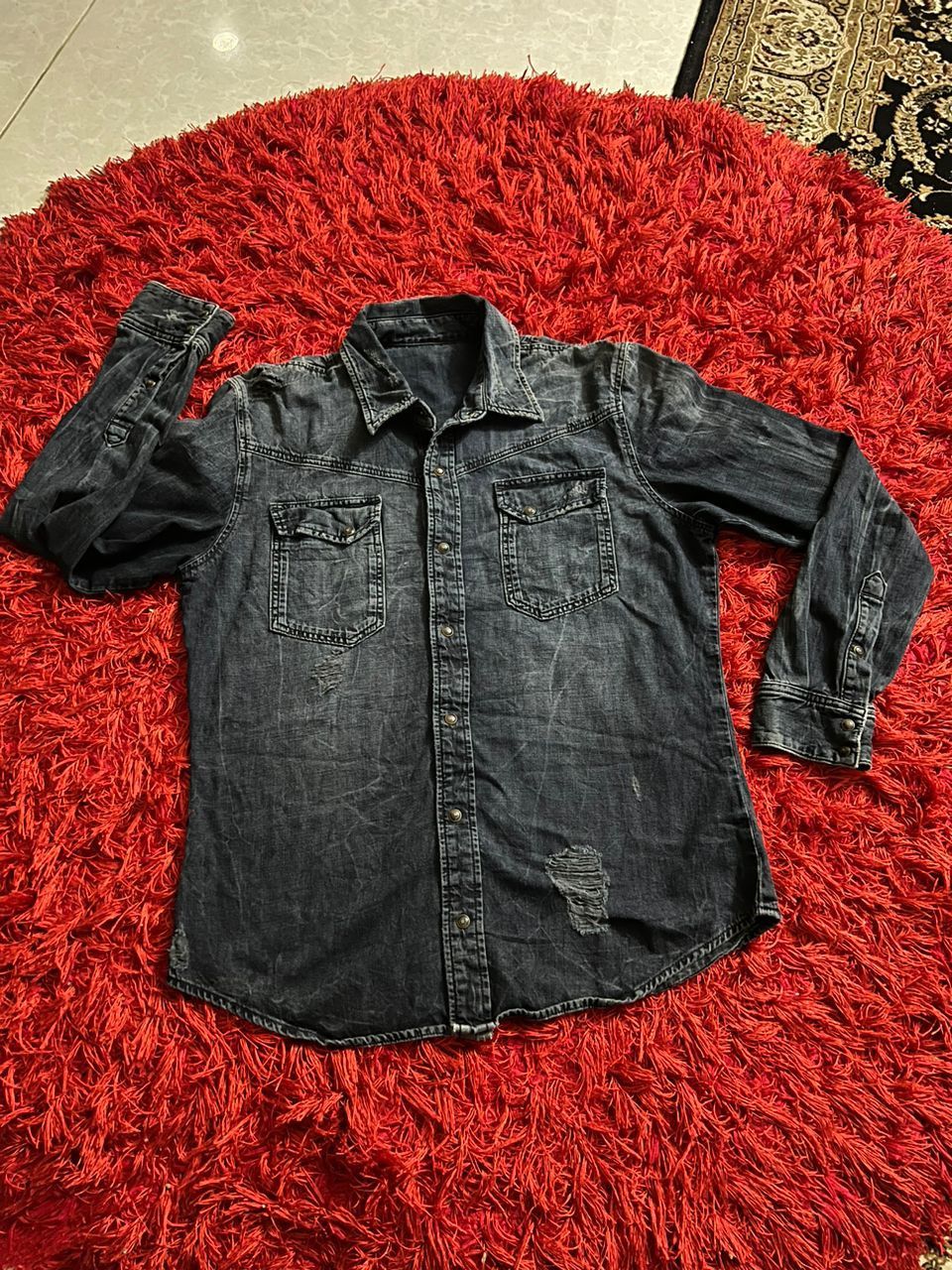True Religion True Religion Denim Shirt Size US L / EU 52-54 / 3 - 1 Thumbnail