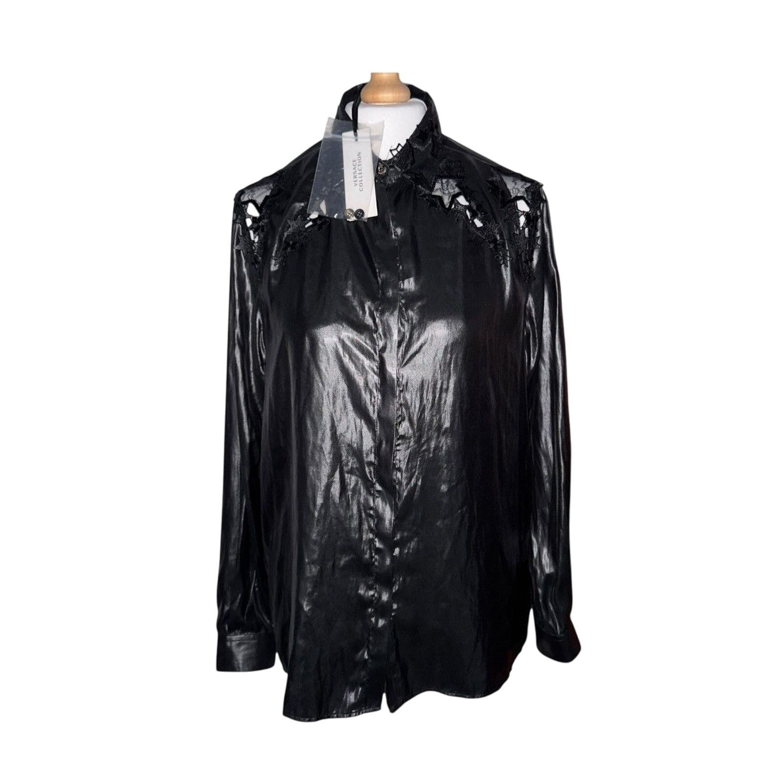 Versace Versace Black Stars Shirt 40 Size S / US 4 / IT 40 - 1 Thumbnail