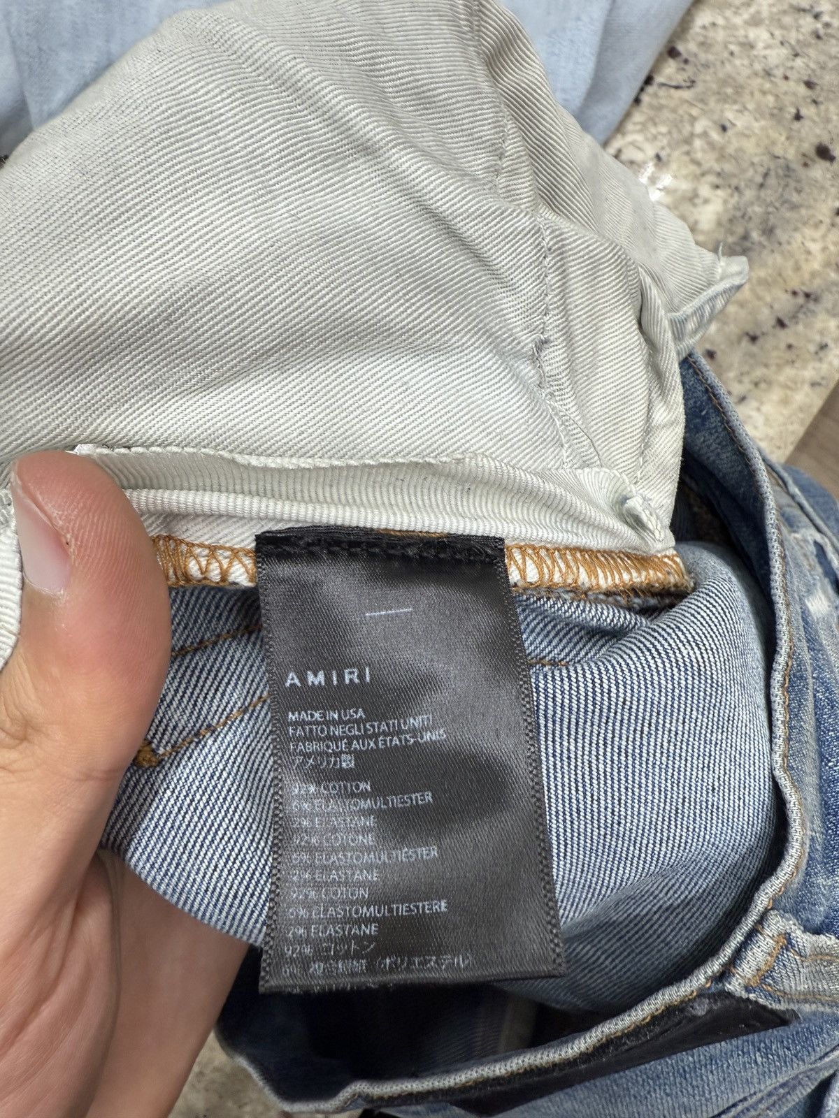 Amiri Amiri Blue MX2 Denim Jeans Size US 30 / EU 46 - 8 Thumbnail