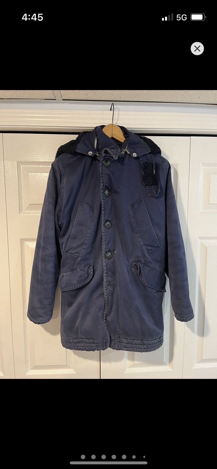 Carhartt Canvas Blue Police Dept Parka Size US XL / EU 56 / 4 - 1 Thumbnail